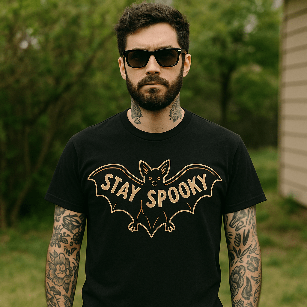 Original Underground Stay Spooky Bat T-Shirt