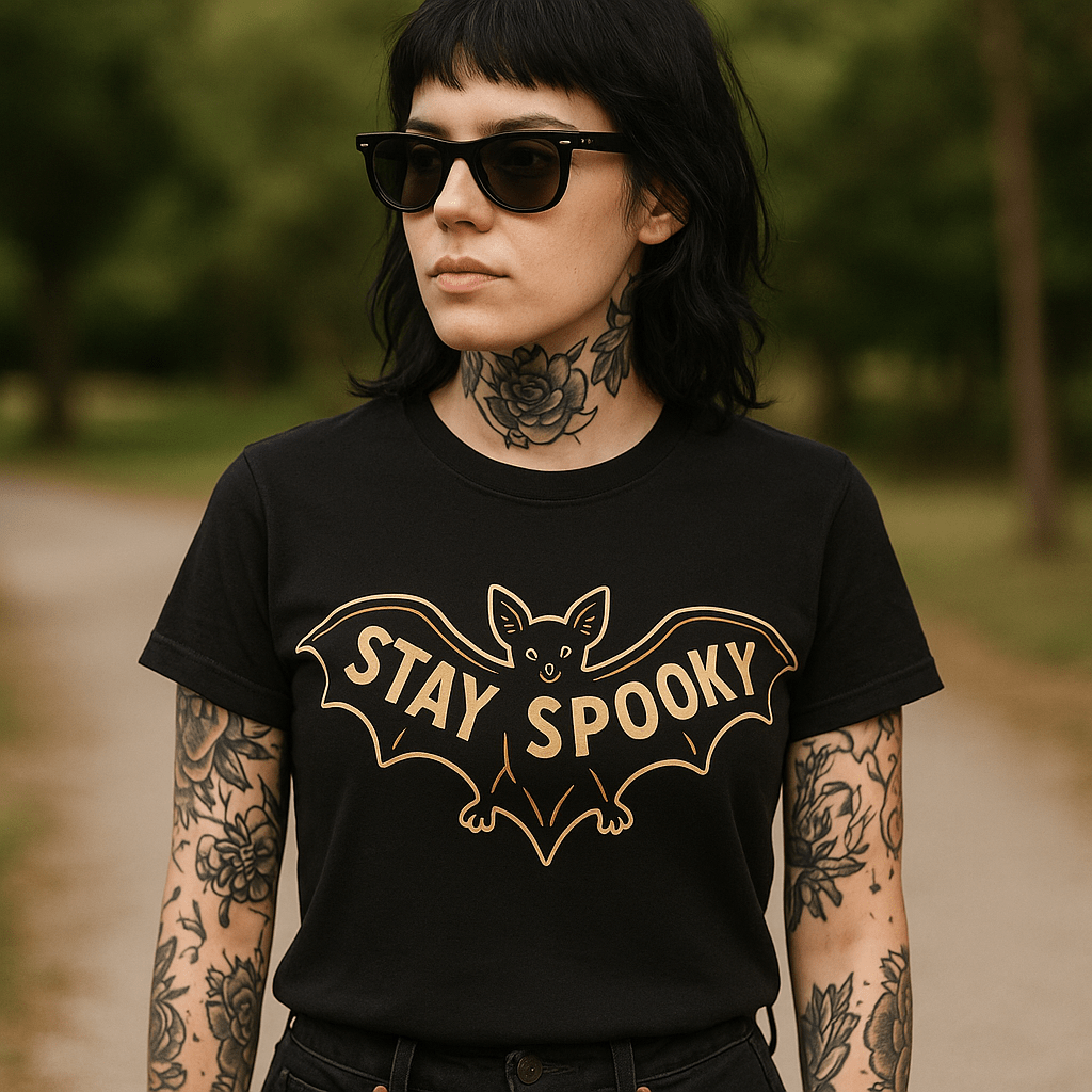 Original Underground Stay Spooky Bat T-Shirt