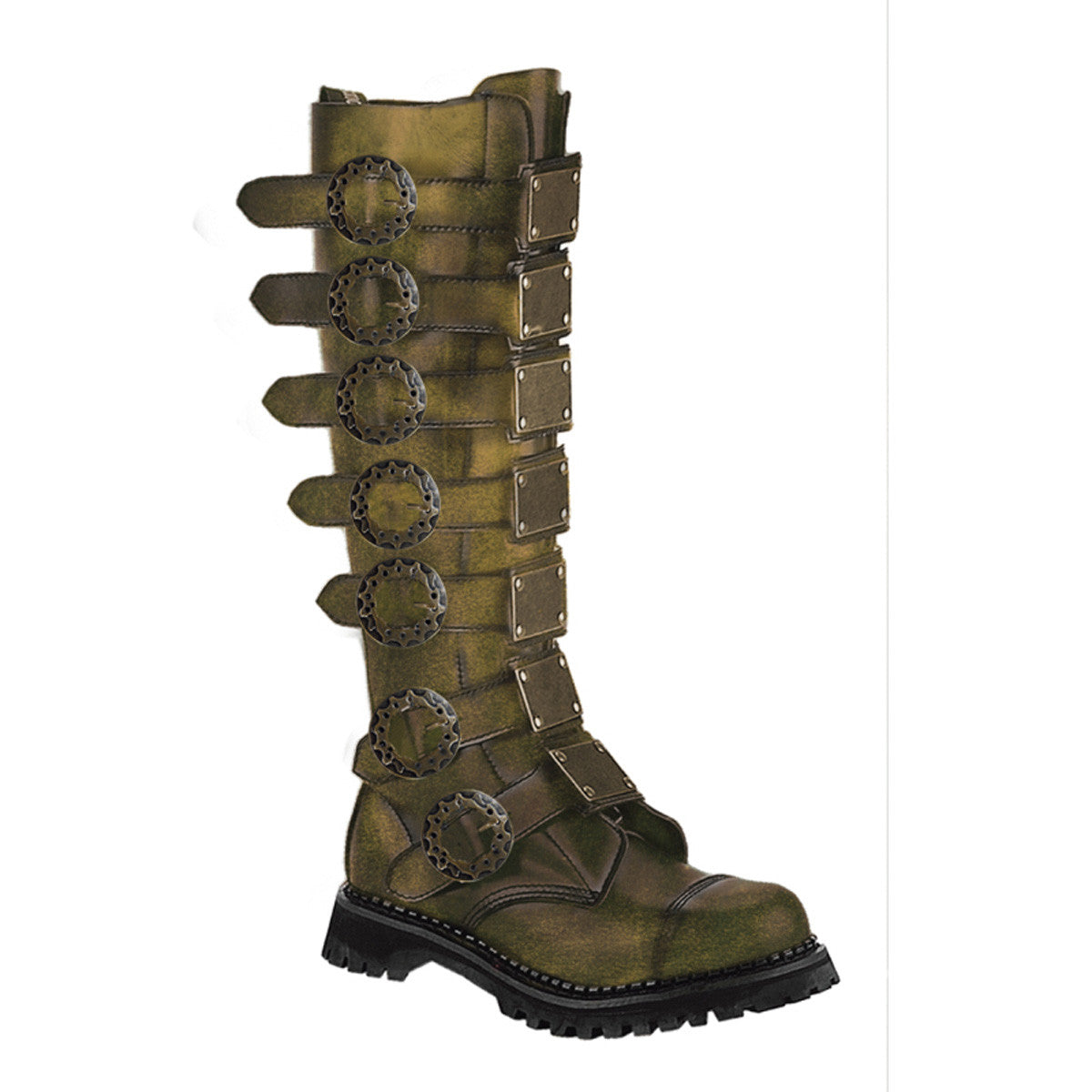 Demonia Steam 30 Bronze Rub-Off Style Leather