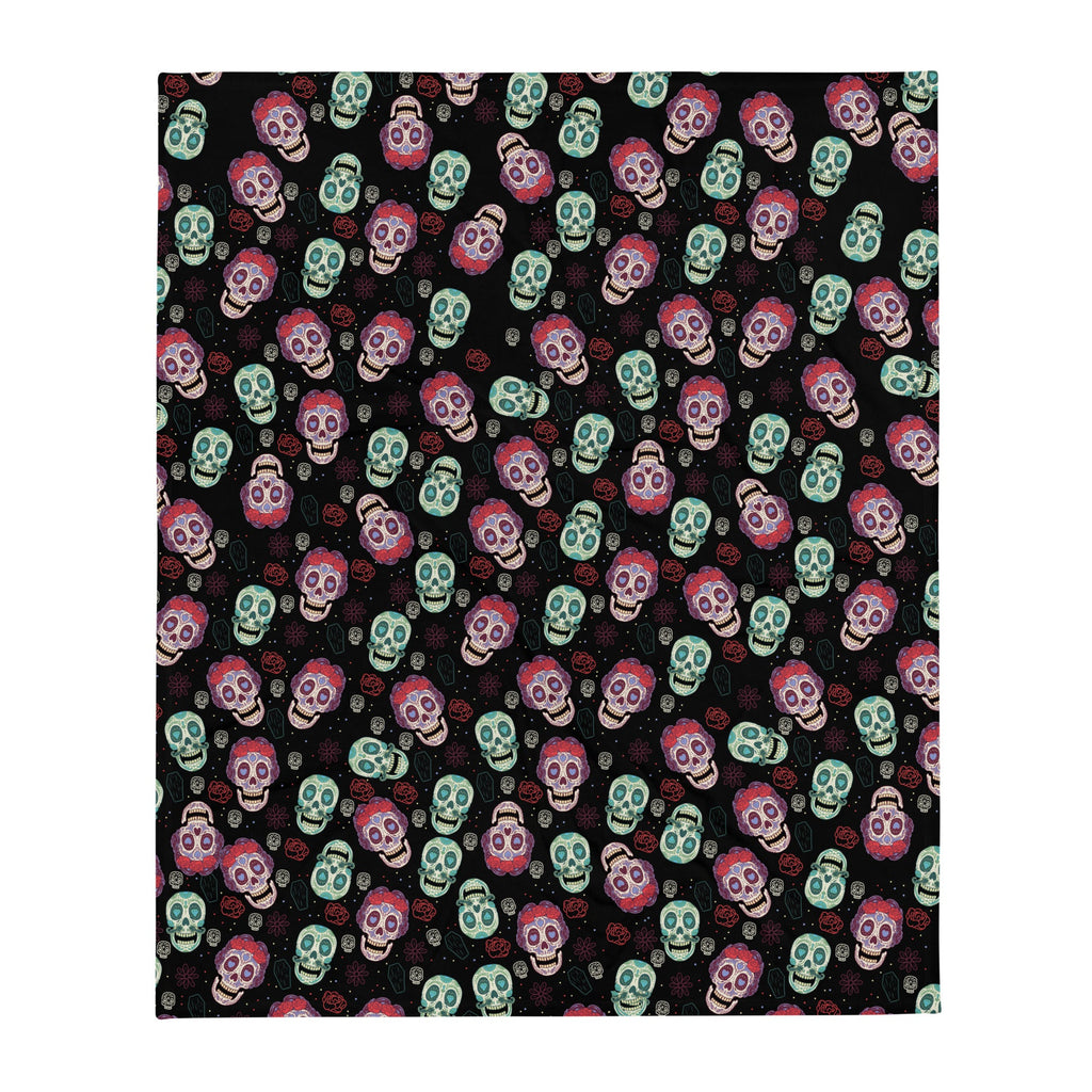 Murder Apparel Sugar Skulls Throw Blanket