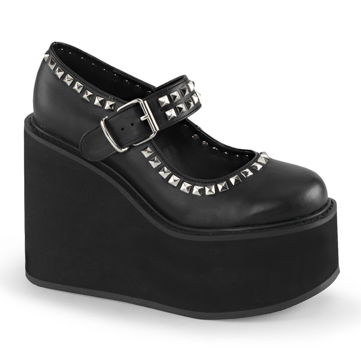 Demonia Swinger 03 Black Vegan Leather