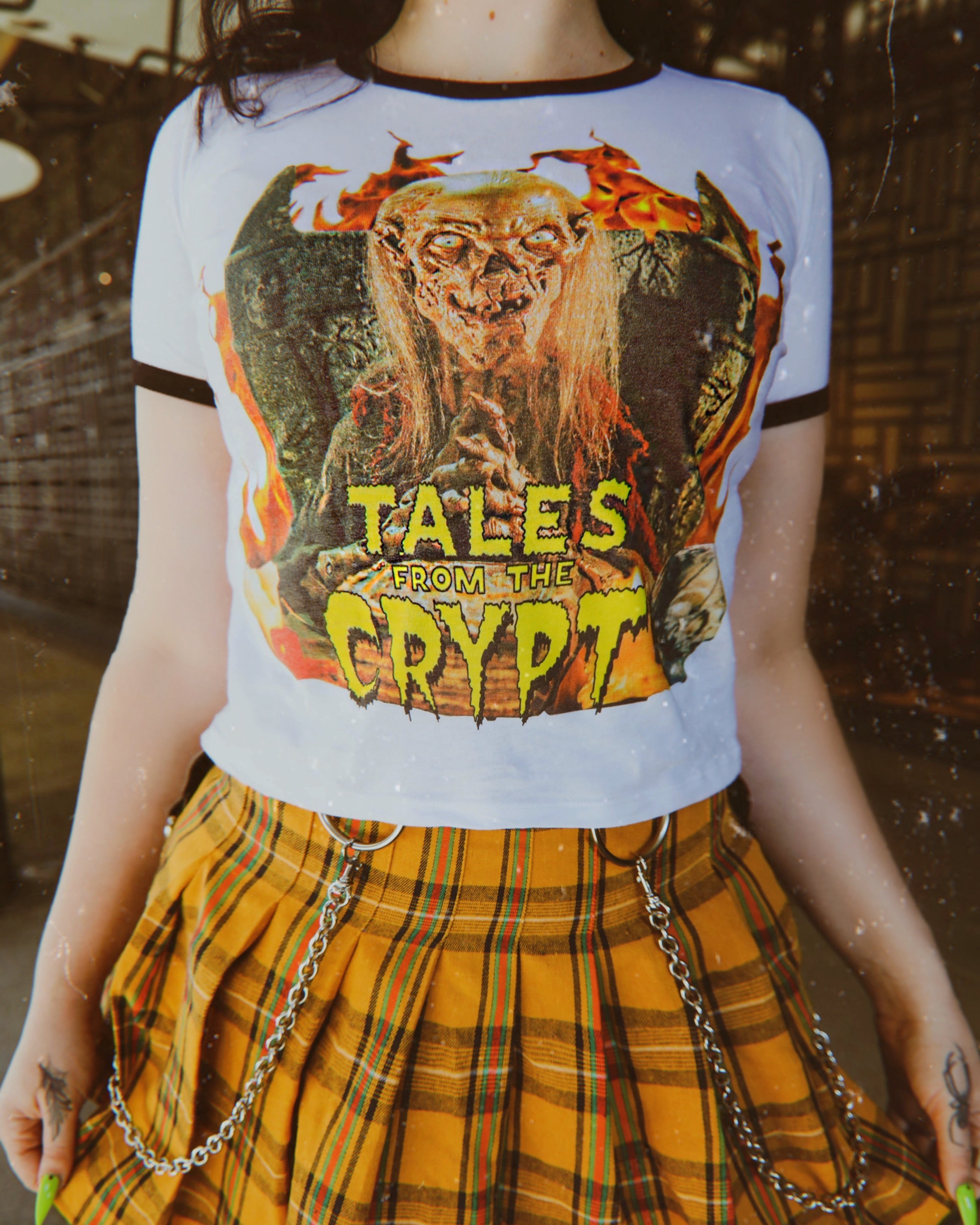 Vera's Eyecandy Tales from the Crypt Ringer Tee