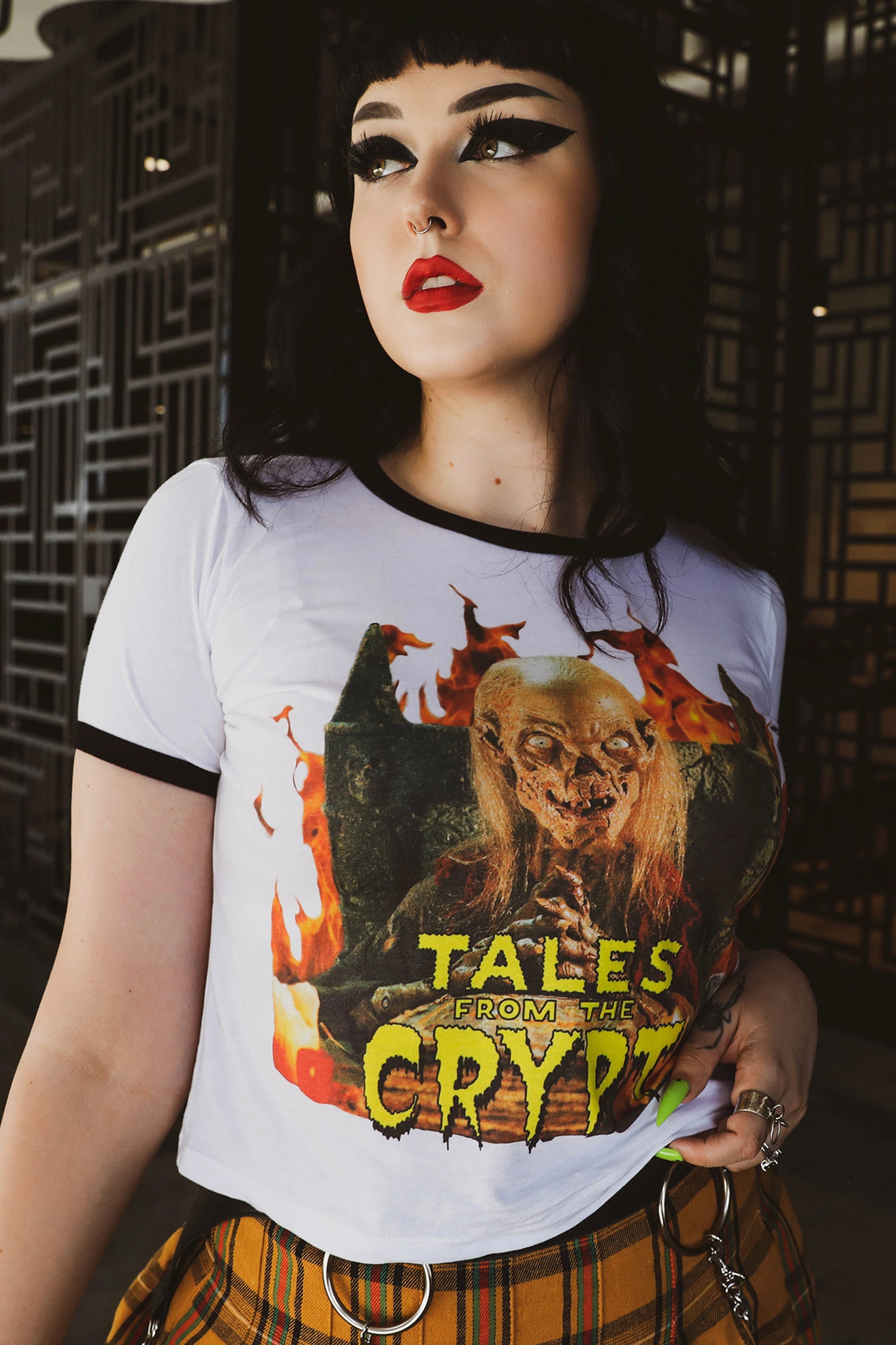 Vera's Eyecandy Tales from the Crypt Ringer Tee