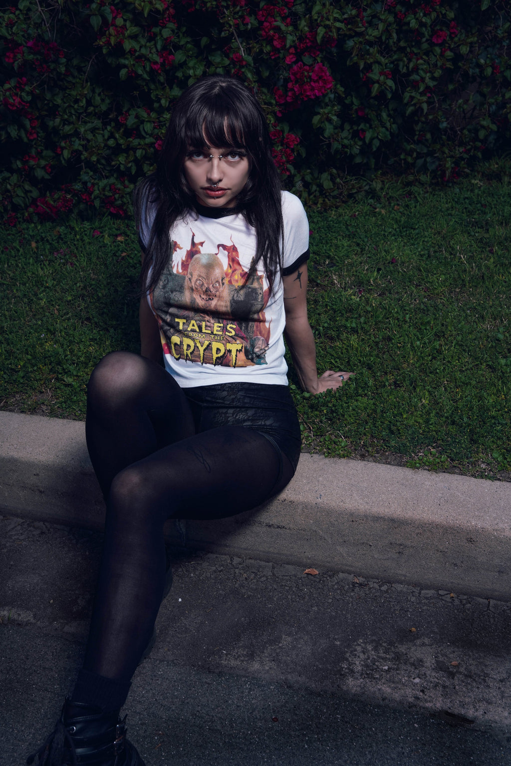 Vera's Eyecandy Tales from the Crypt Ringer Tee