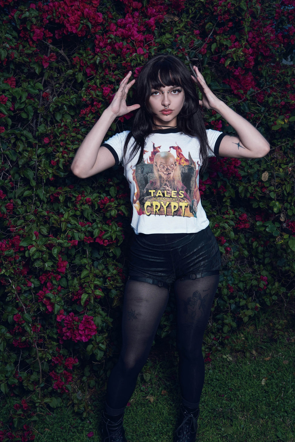 Vera's Eyecandy Tales from the Crypt Ringer Tee