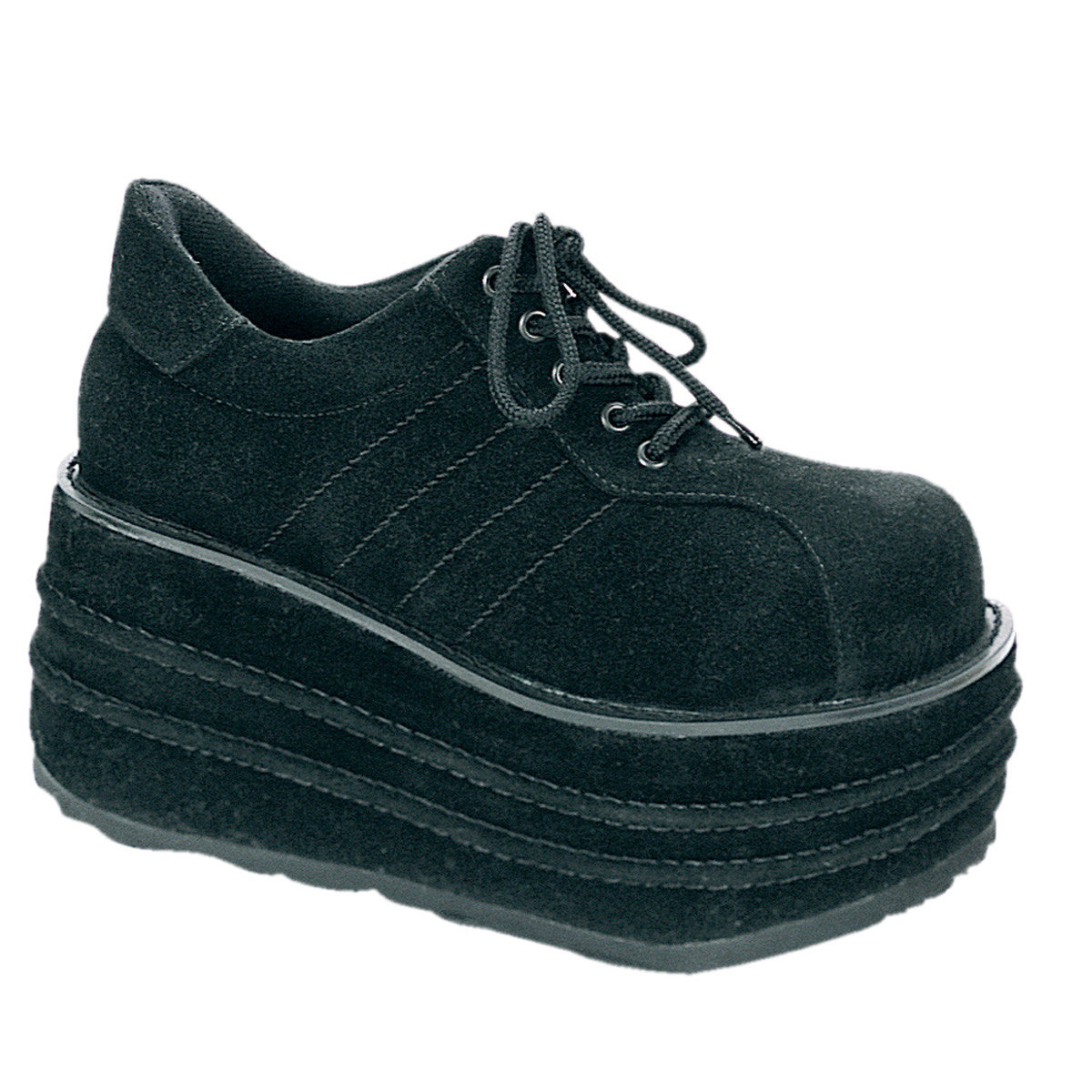 Demonia Tempo 08 Black Vegan Suede