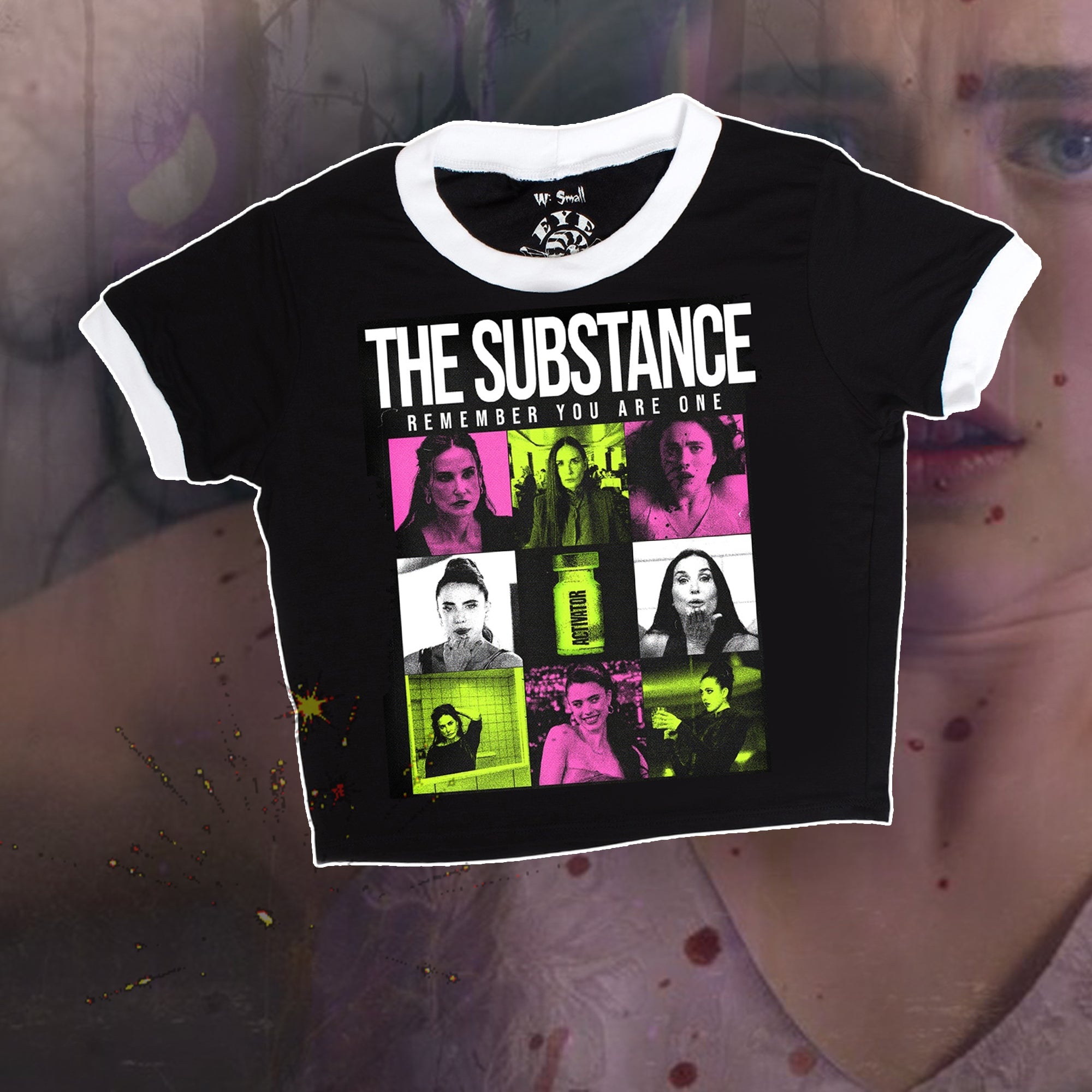 Vera's Eyecandy The Substance Black Ringer Tee