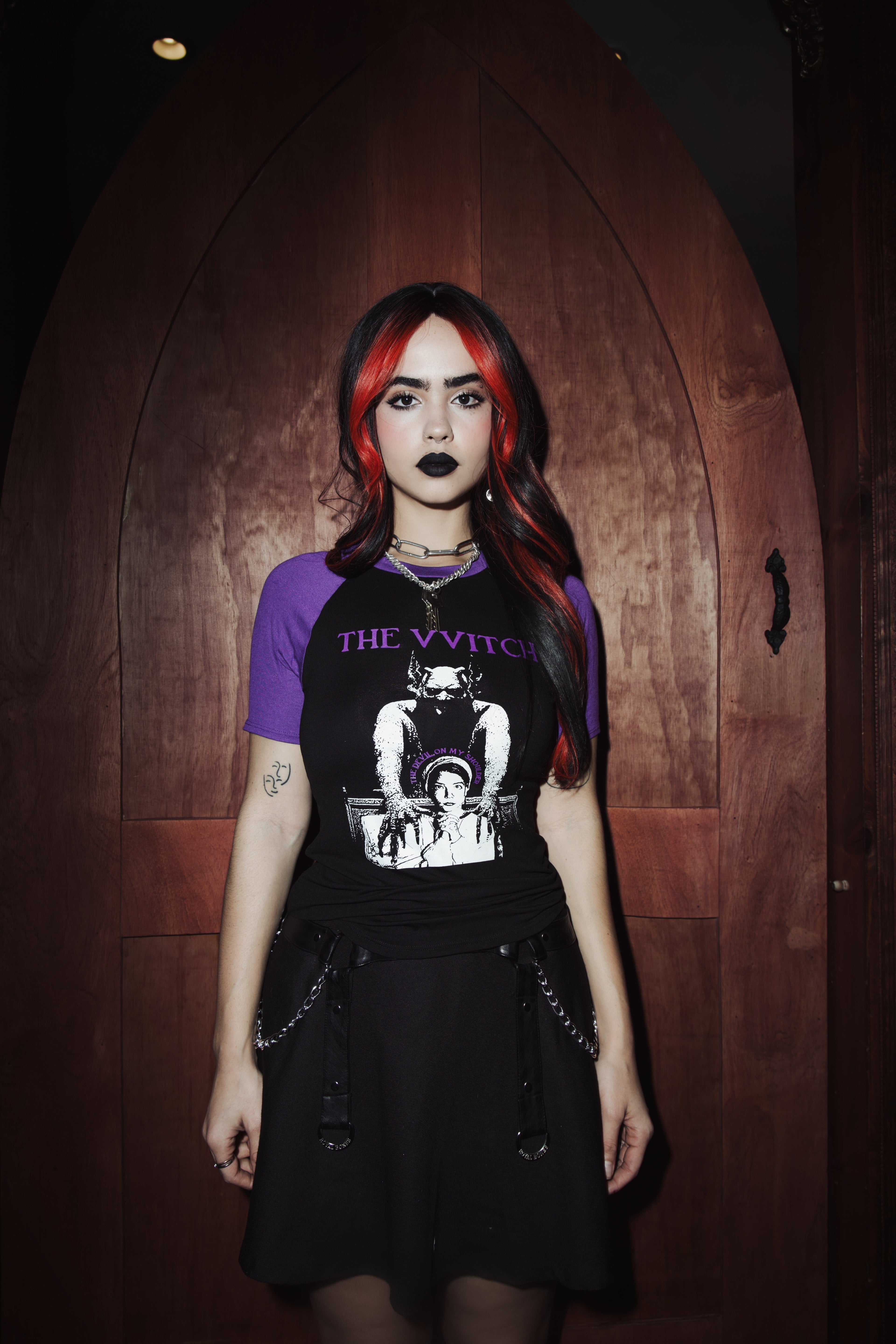 Vera's Eyecandy The Witch Movie Short Sleeve Baseball Tee