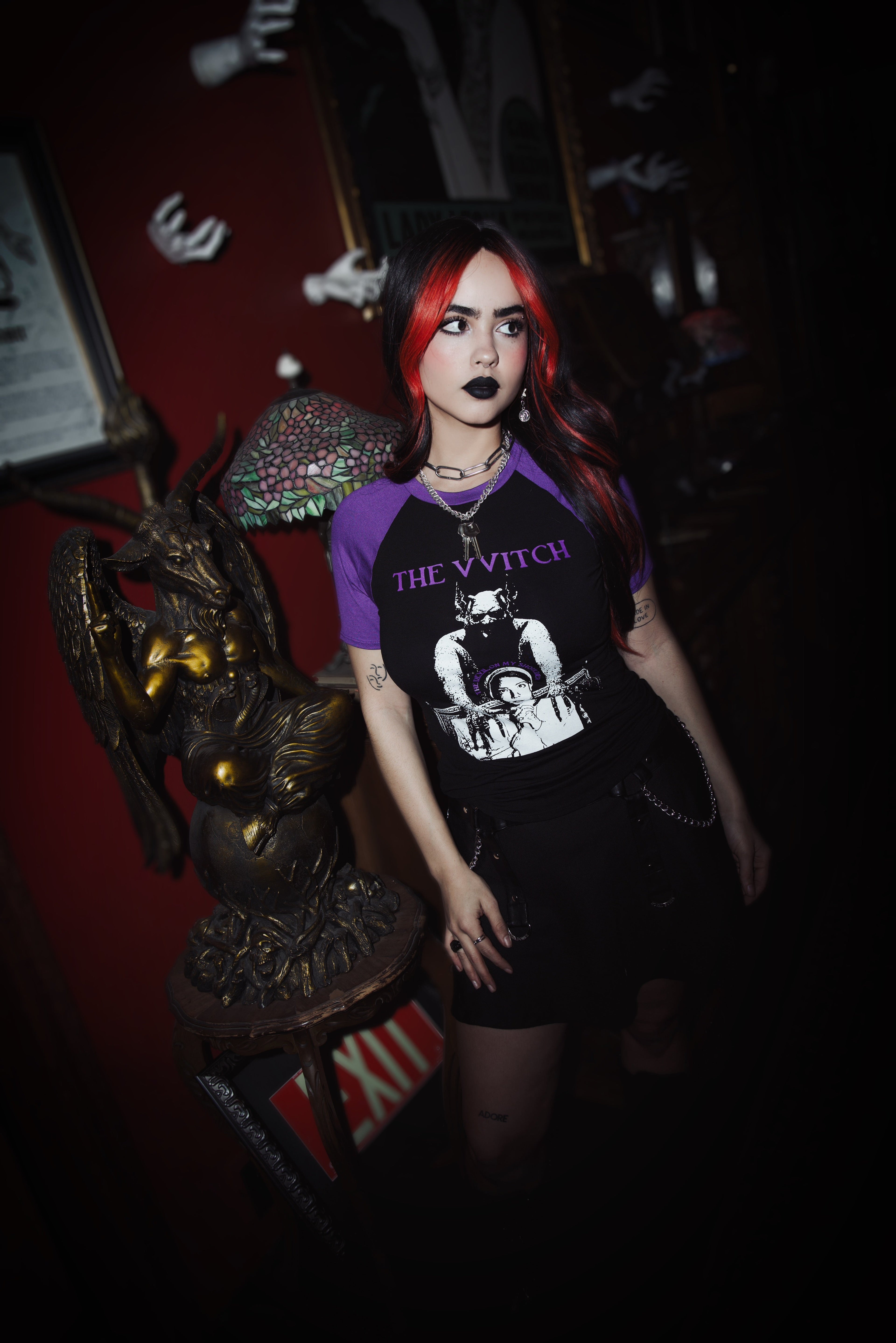 Vera's Eyecandy The Witch Movie Short Sleeve Baseball Tee