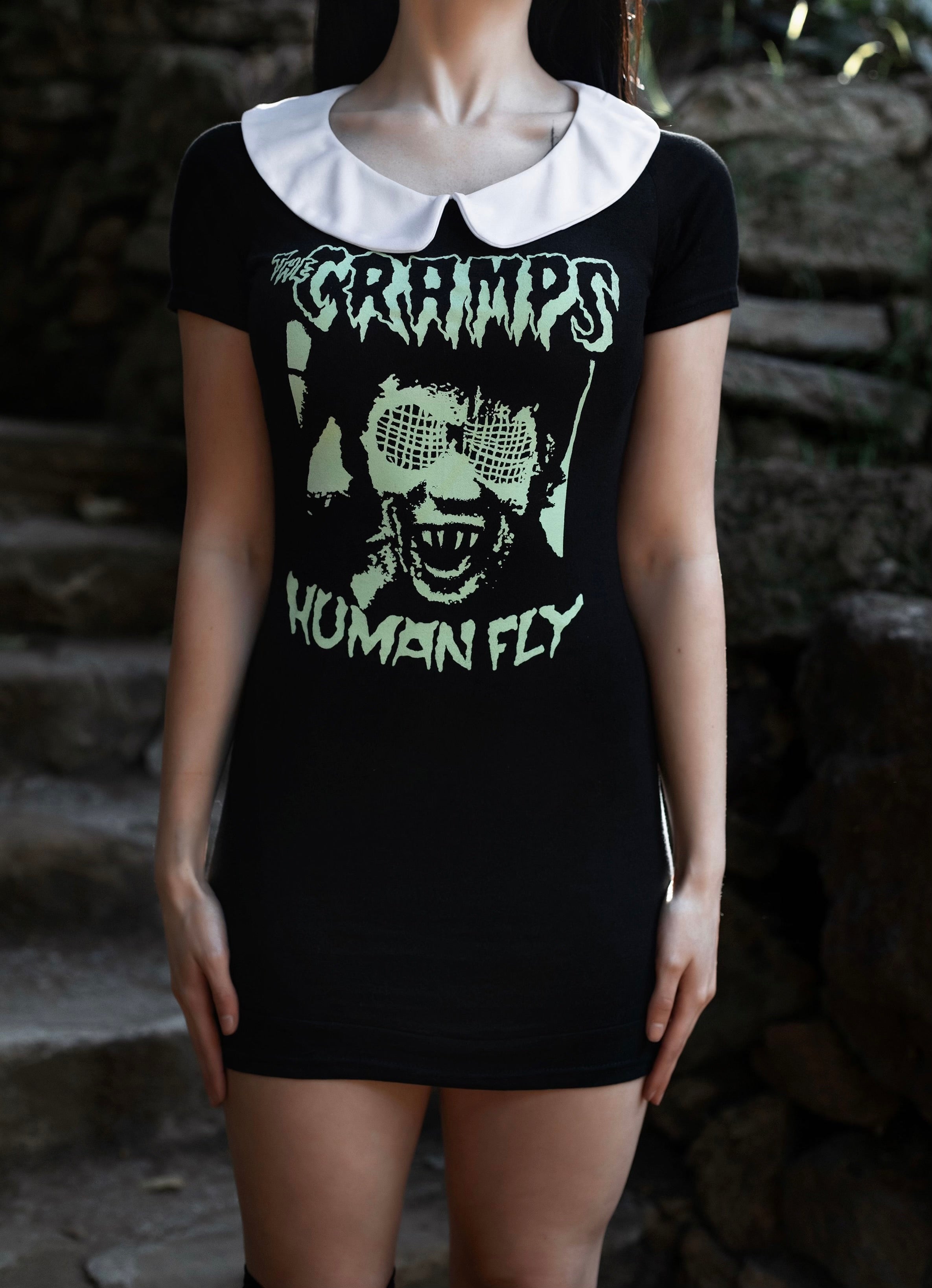 Vera's Eyecandy The Cramps Peter Pan Collar Dress