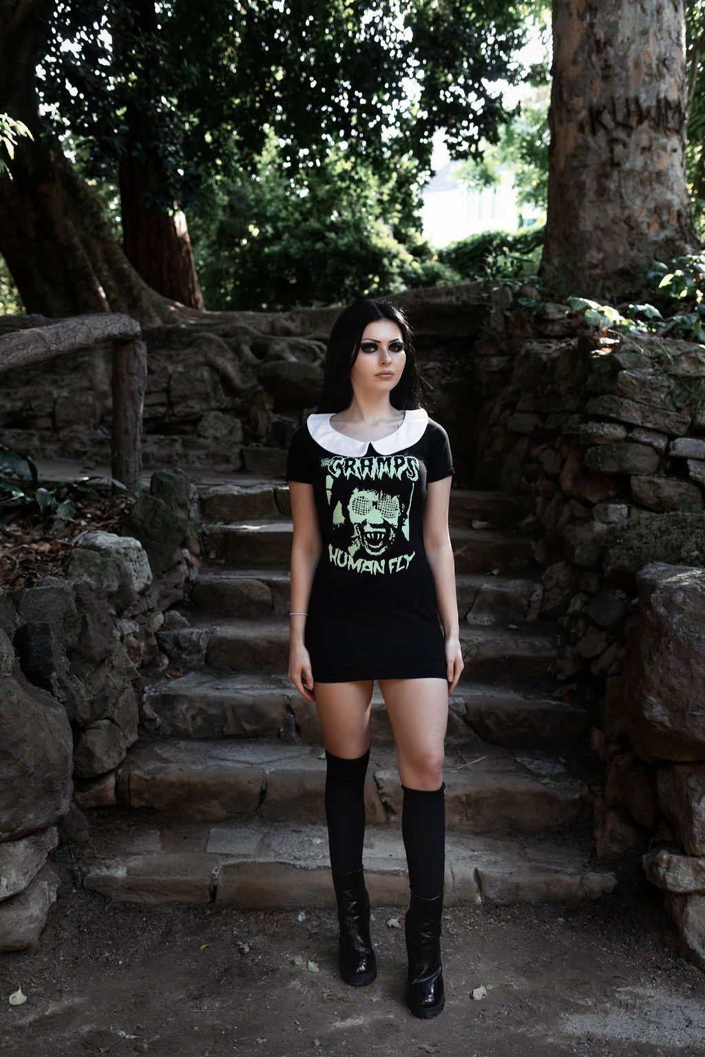 Vera's Eyecandy The Cramps Peter Pan Collar Dress