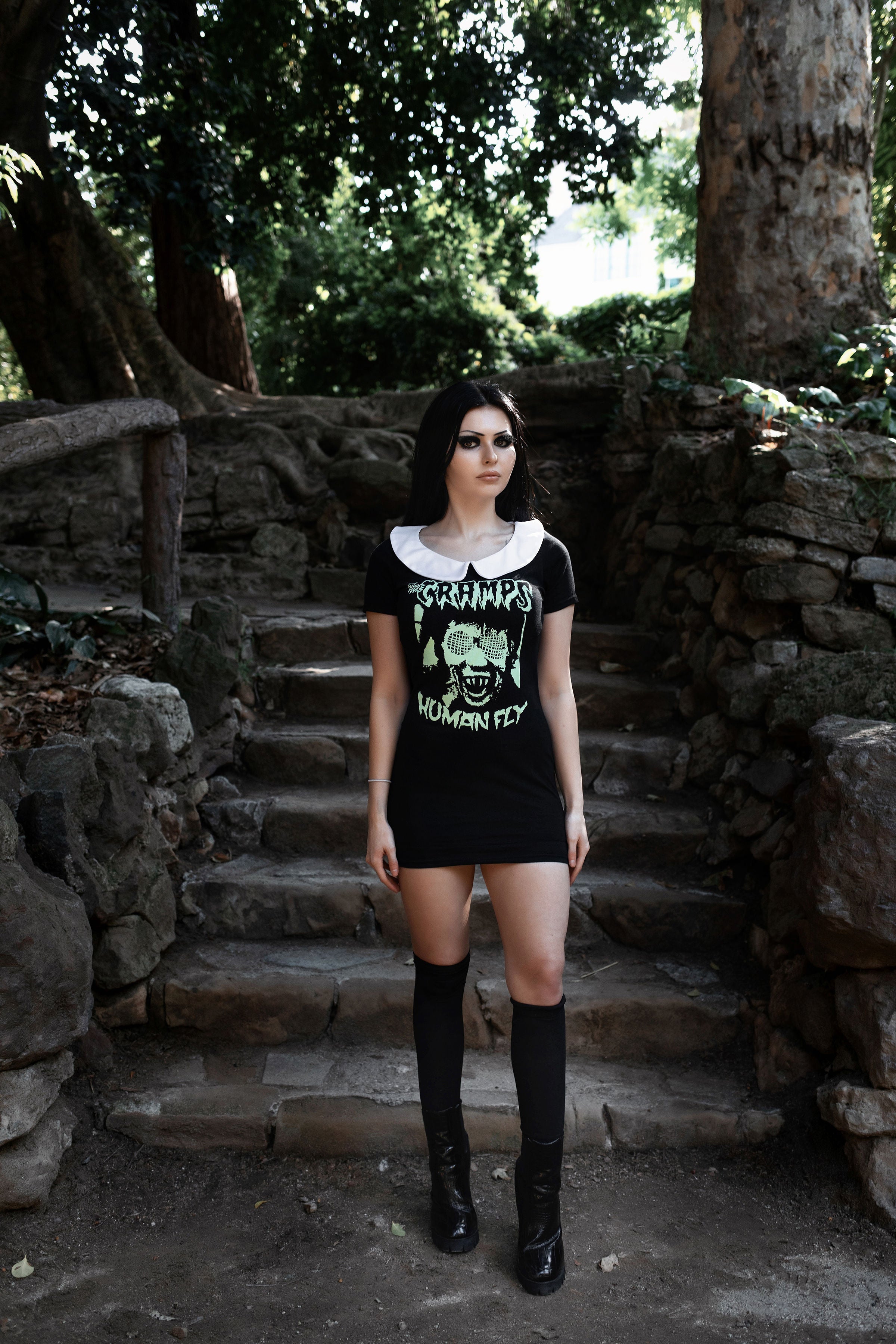 Vera's Eyecandy The Cramps Peter Pan Collar Dress