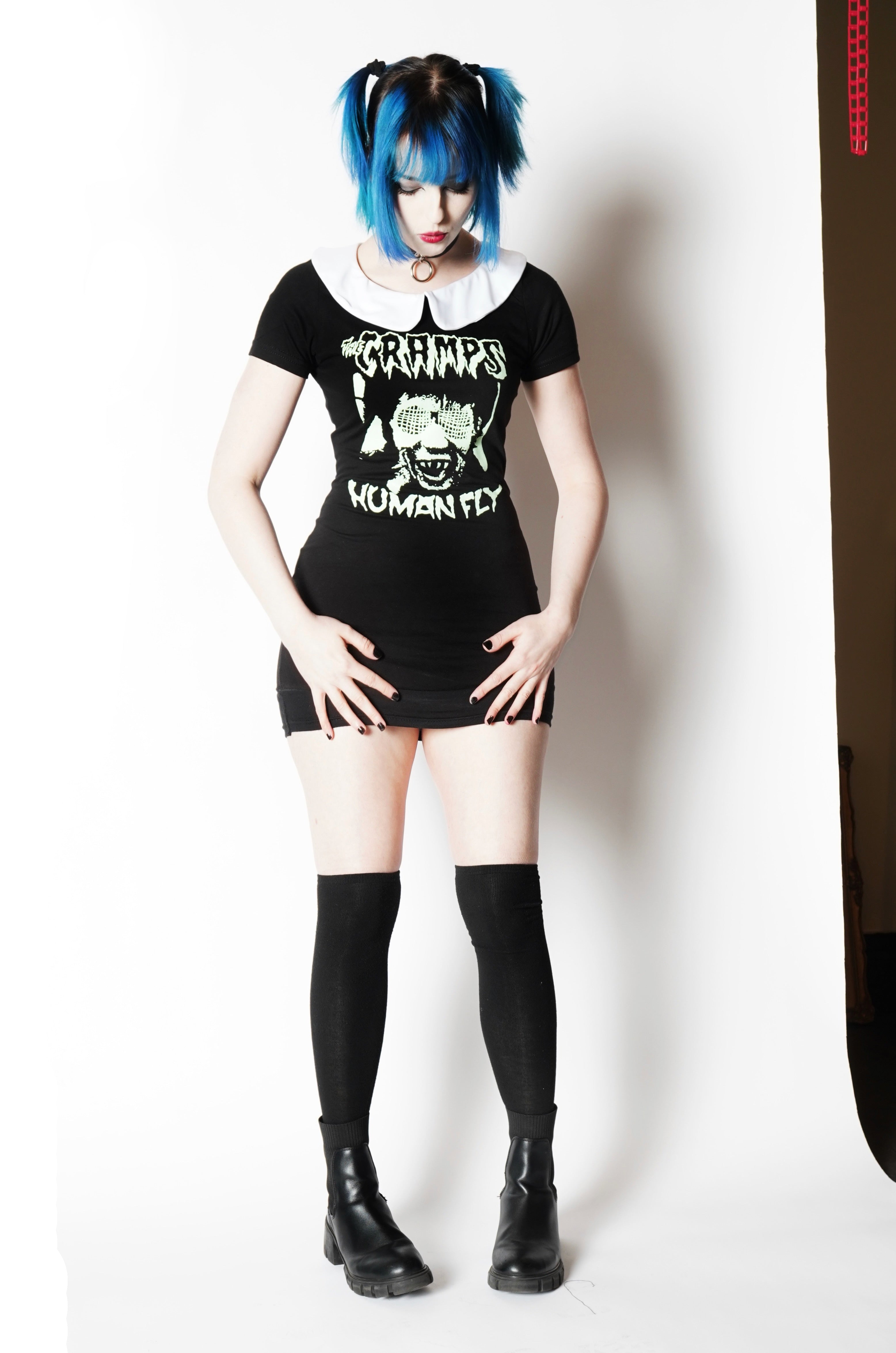 Vera's Eyecandy The Cramps Peter Pan Collar Dress