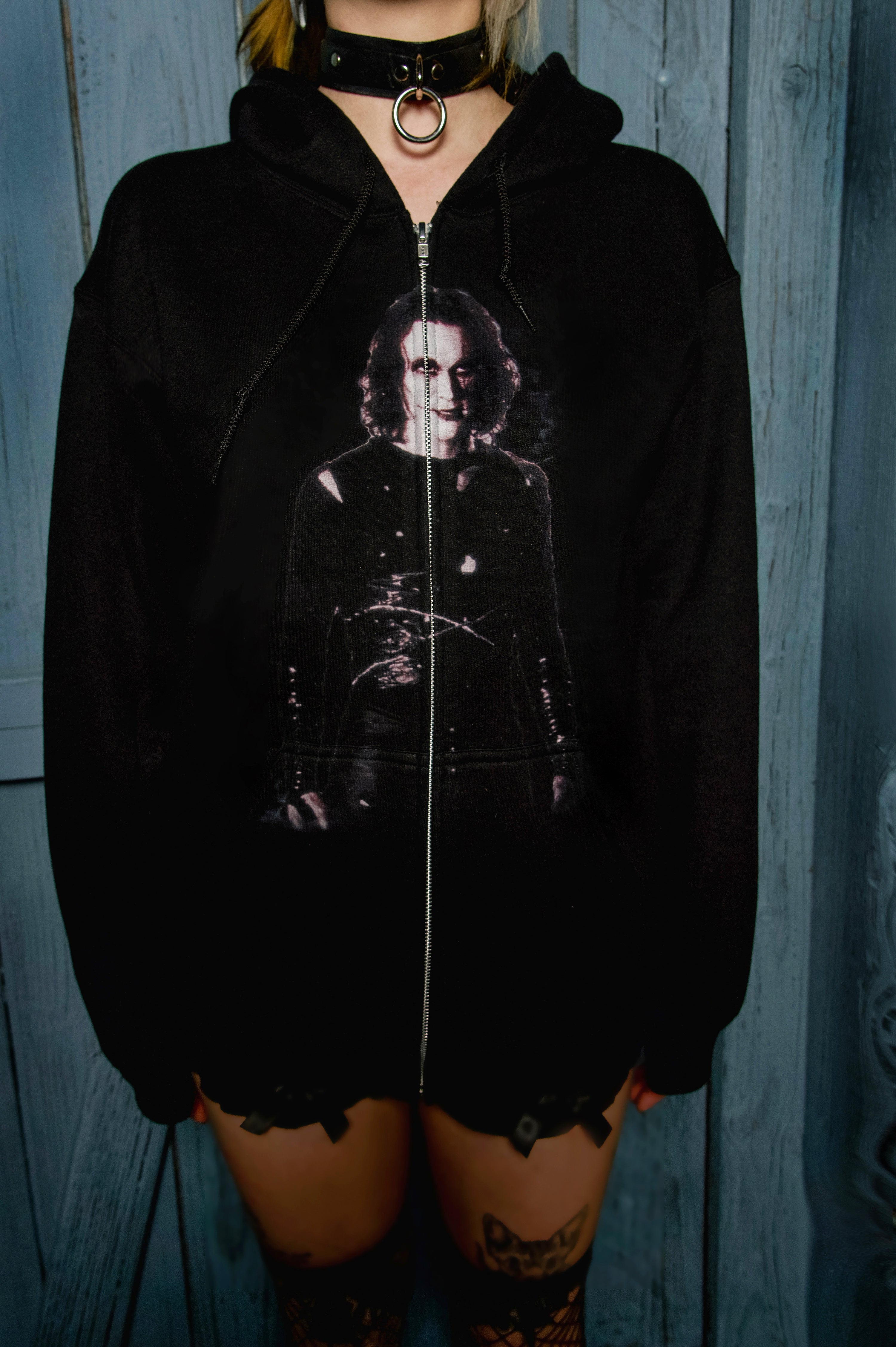 Vera's Eyecandy The Crow Movie Zipped Unisex Hoodie