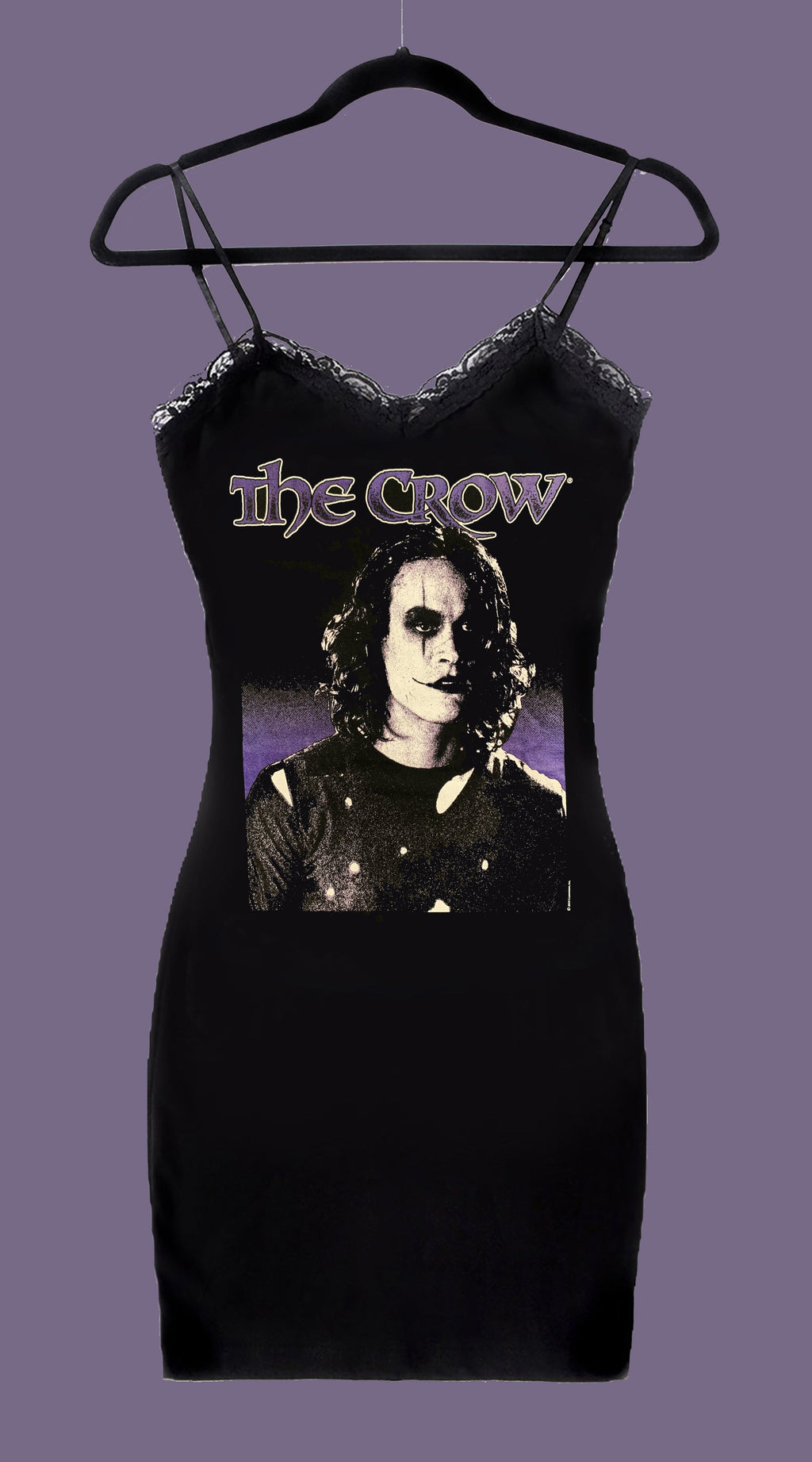 Vera's Eyecandy The Crow Lace Strap Dress