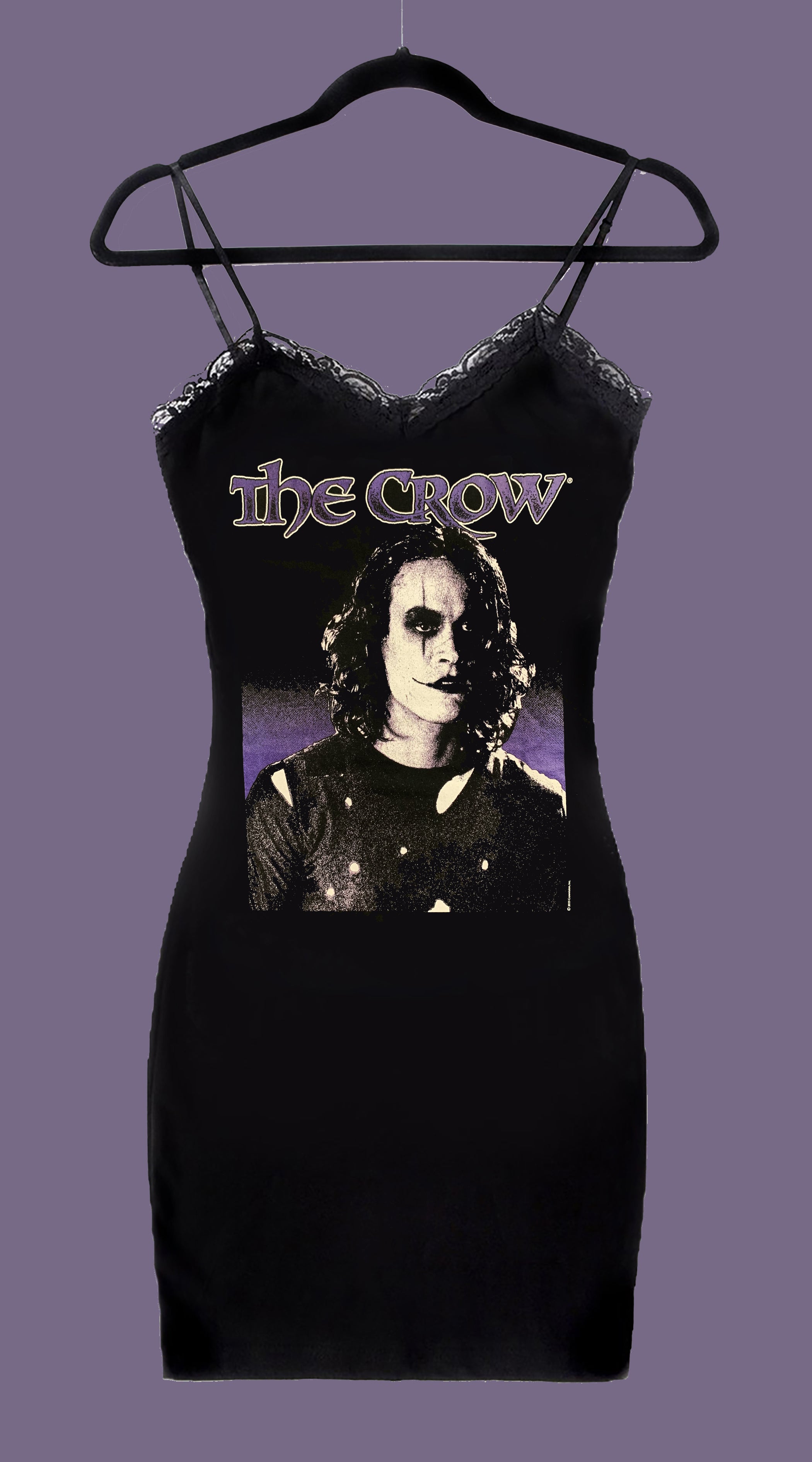 Vera's Eyecandy The Crow Lace Strap Dress