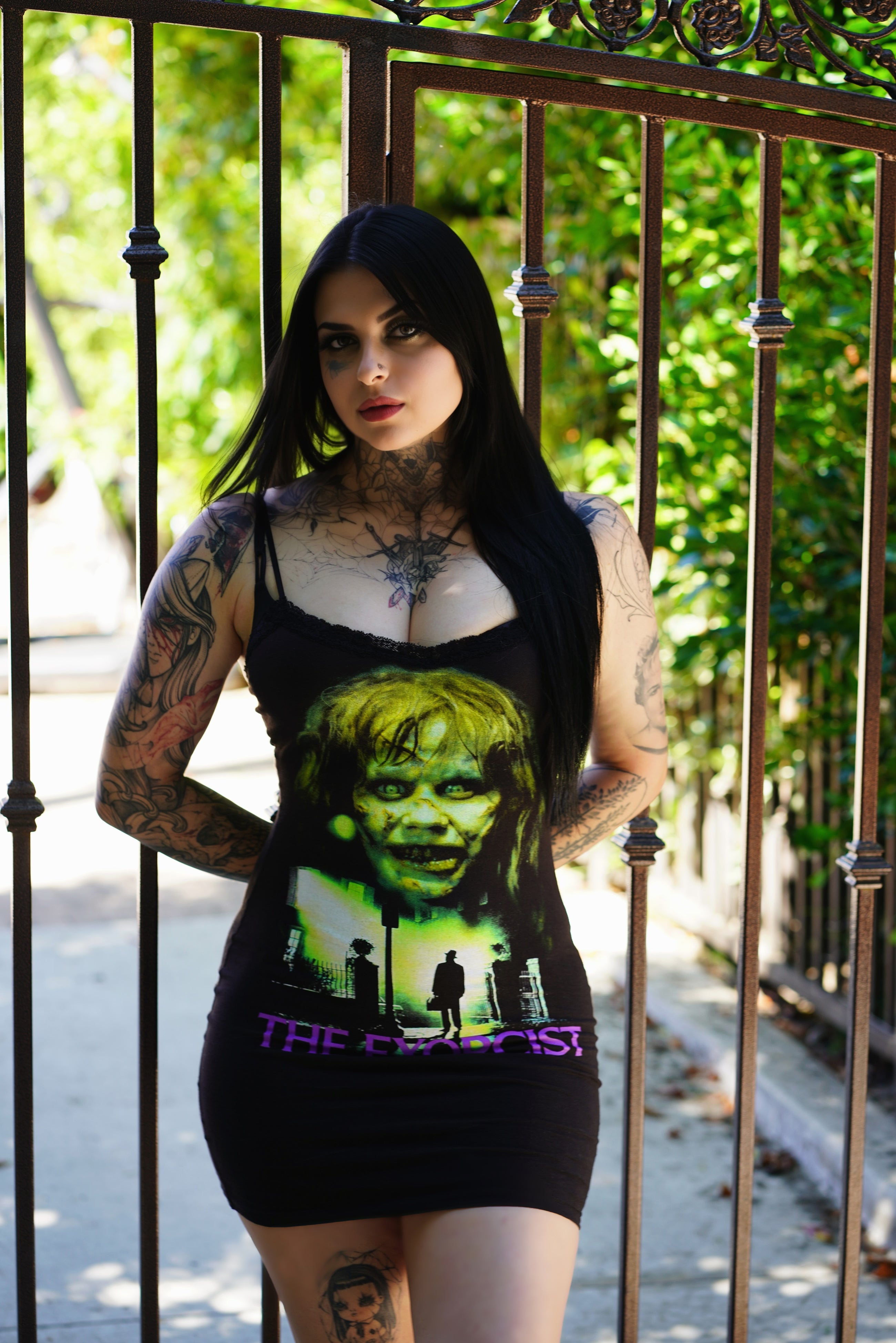 Vera's Eyecandy The Exorcist Lace Strap Dress