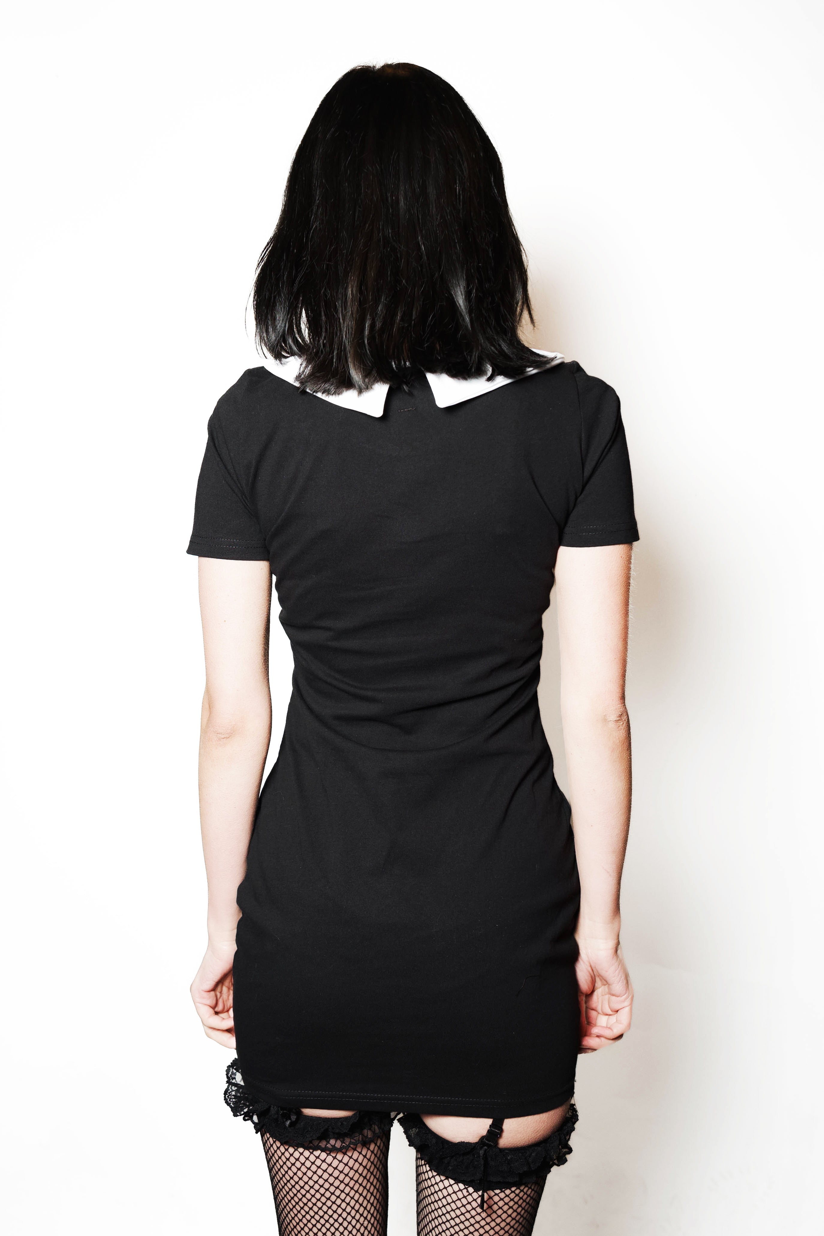 Vera's Eyecandy The Munsters Show Peter Pan Collar Dress