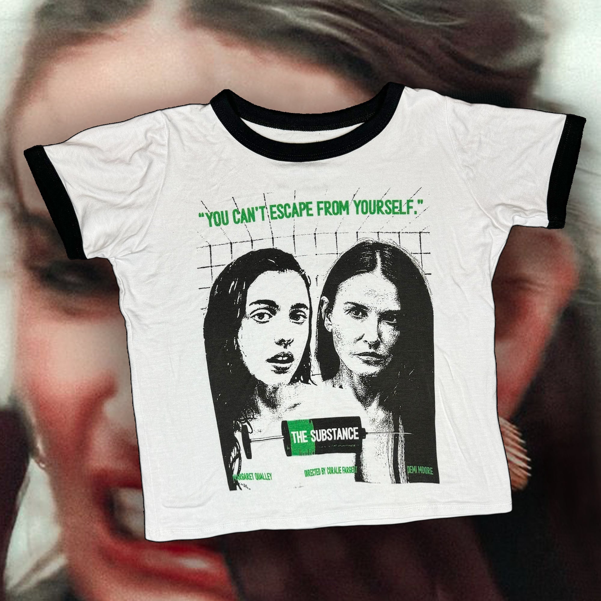 Vera's Eyecandy The Substance Movie Ringer Tee