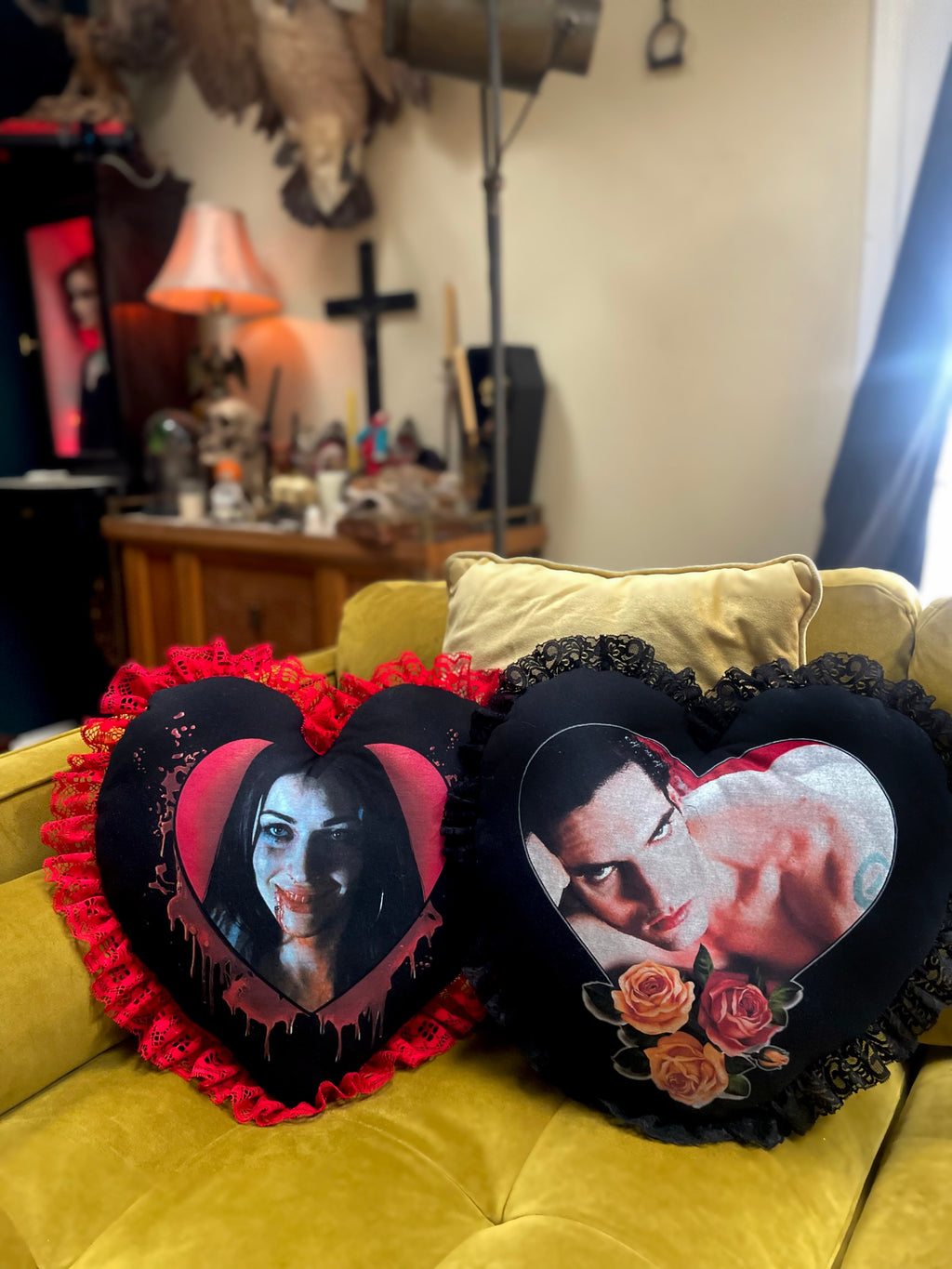 Vera's Eyecandy Peter Steele Throw Pillow