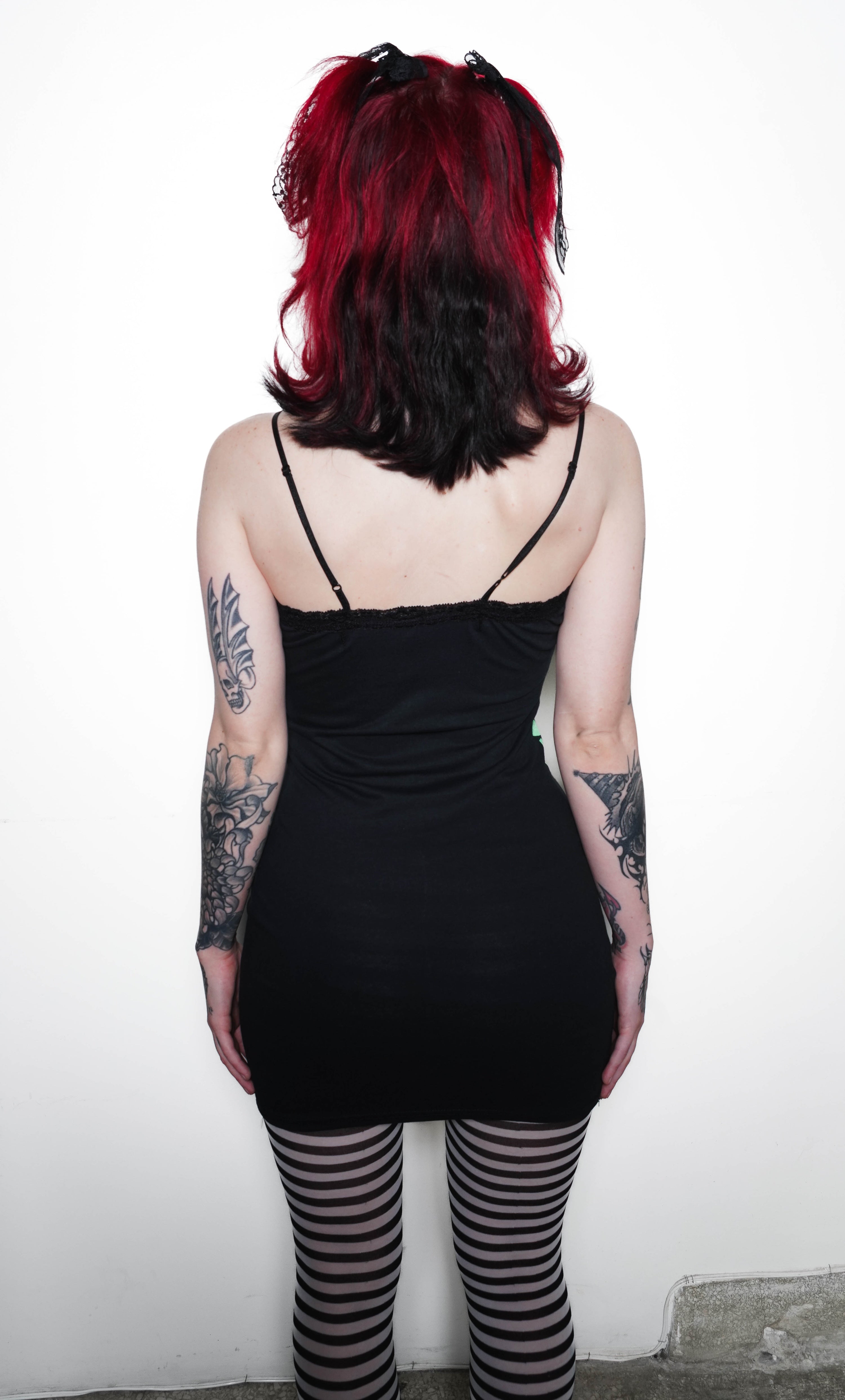 Vera's Eyecandy Type O' Negative Lace Strap Dress