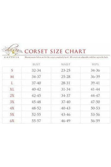 Top Drawer CURVY Steampunk Steel Double Boned Under Bust Corset - Daisy Corsets