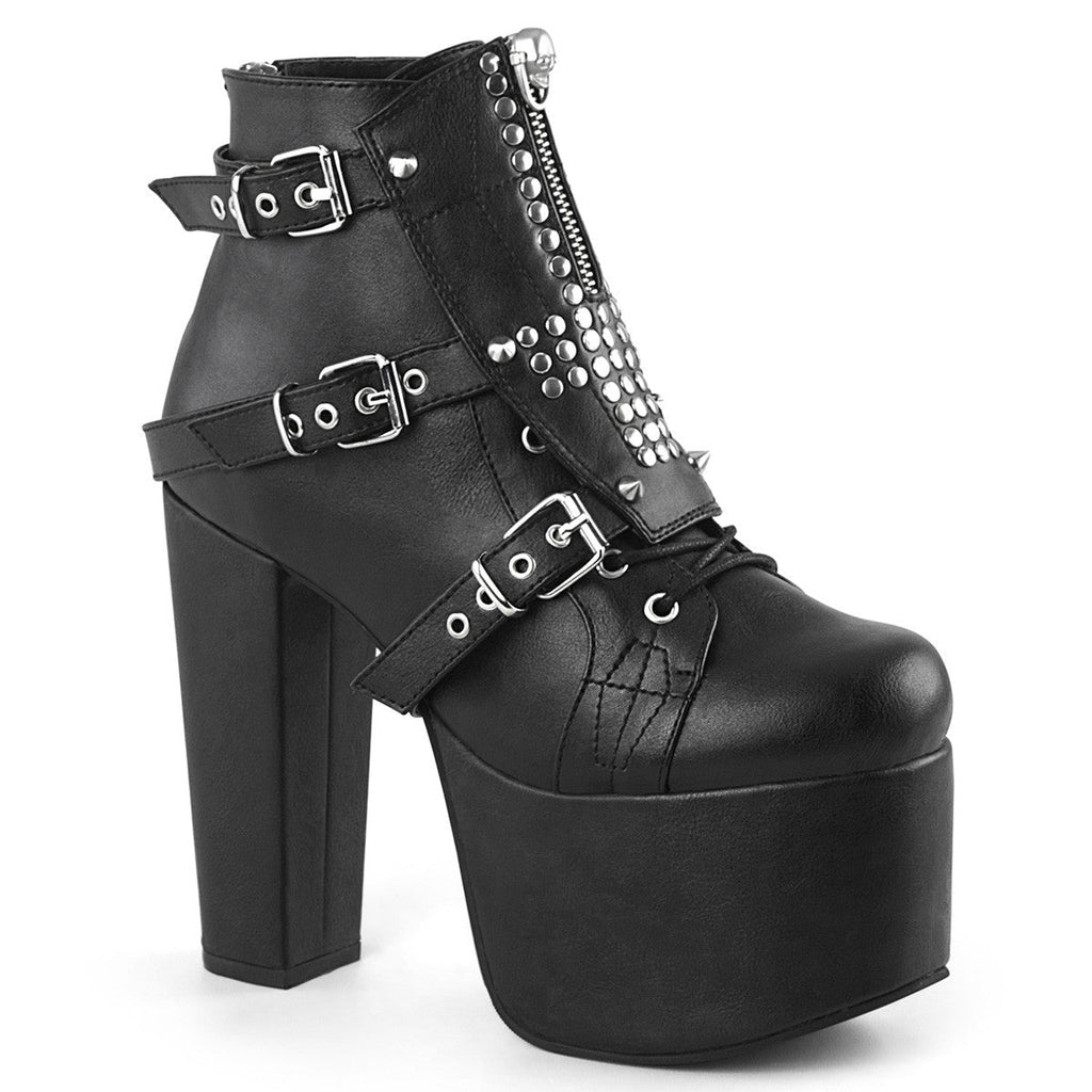 Demonia Torment 713 Black Vegan Leather