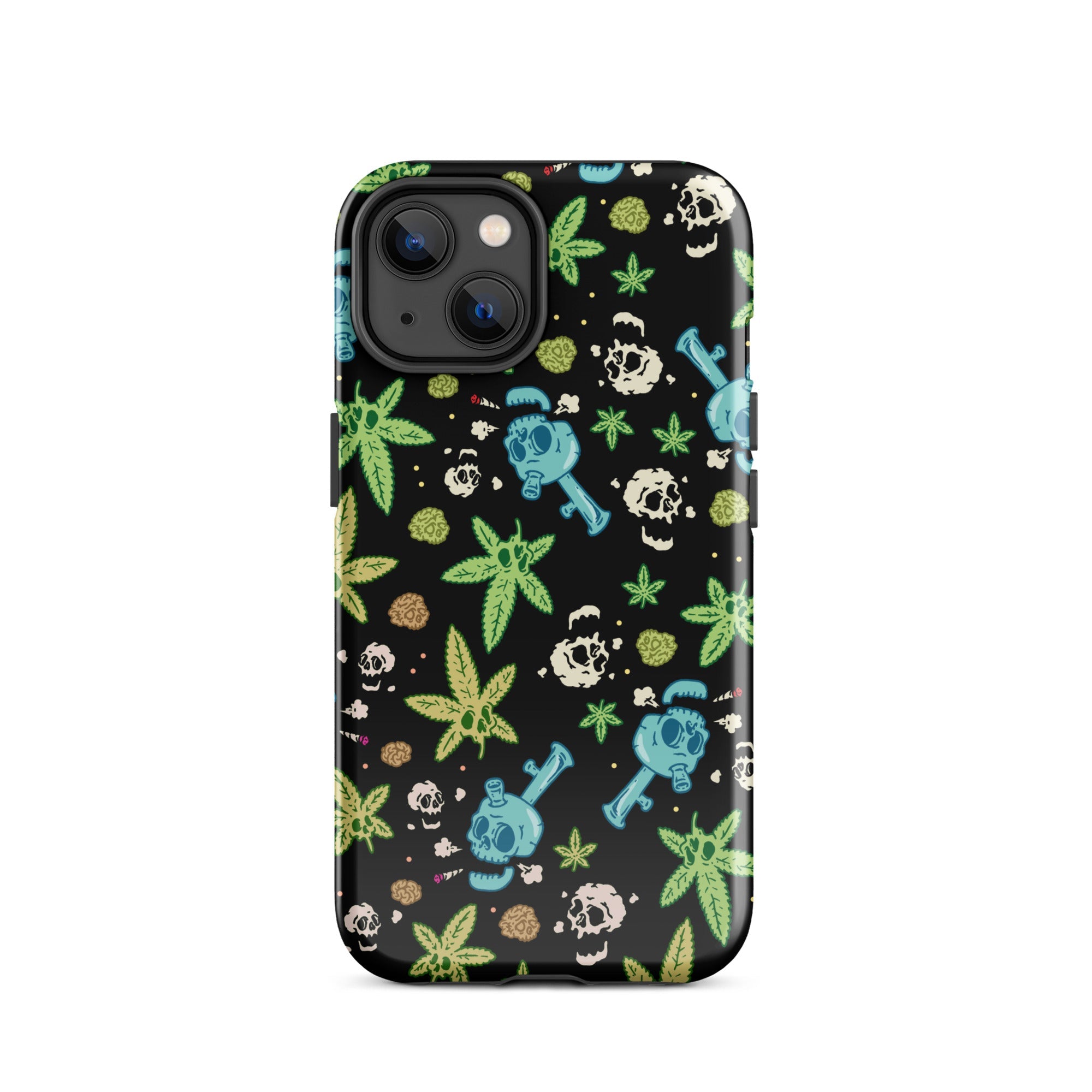 Murder Apparel Weed And Skulls iPhone Case