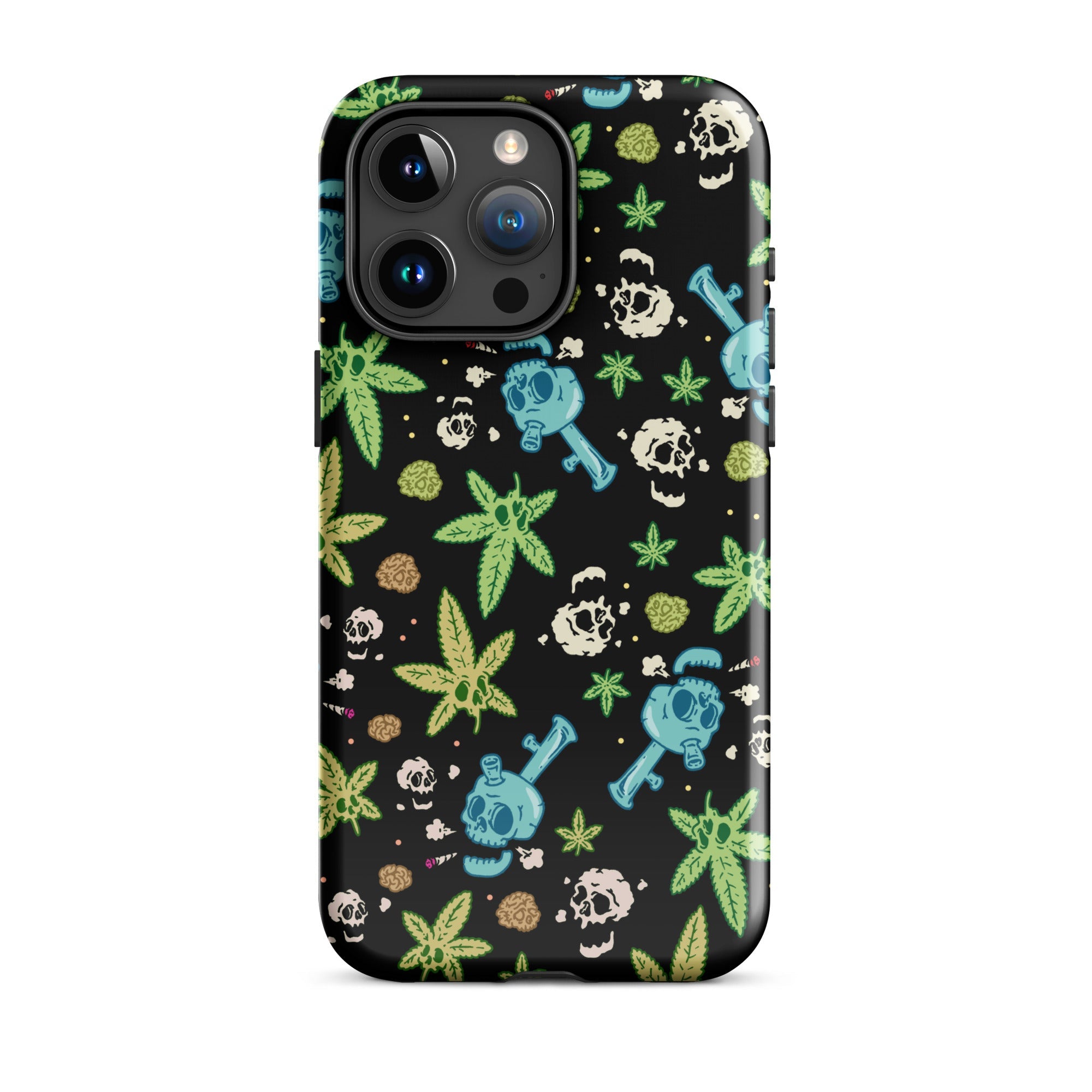 Murder Apparel Weed And Skulls iPhone Case