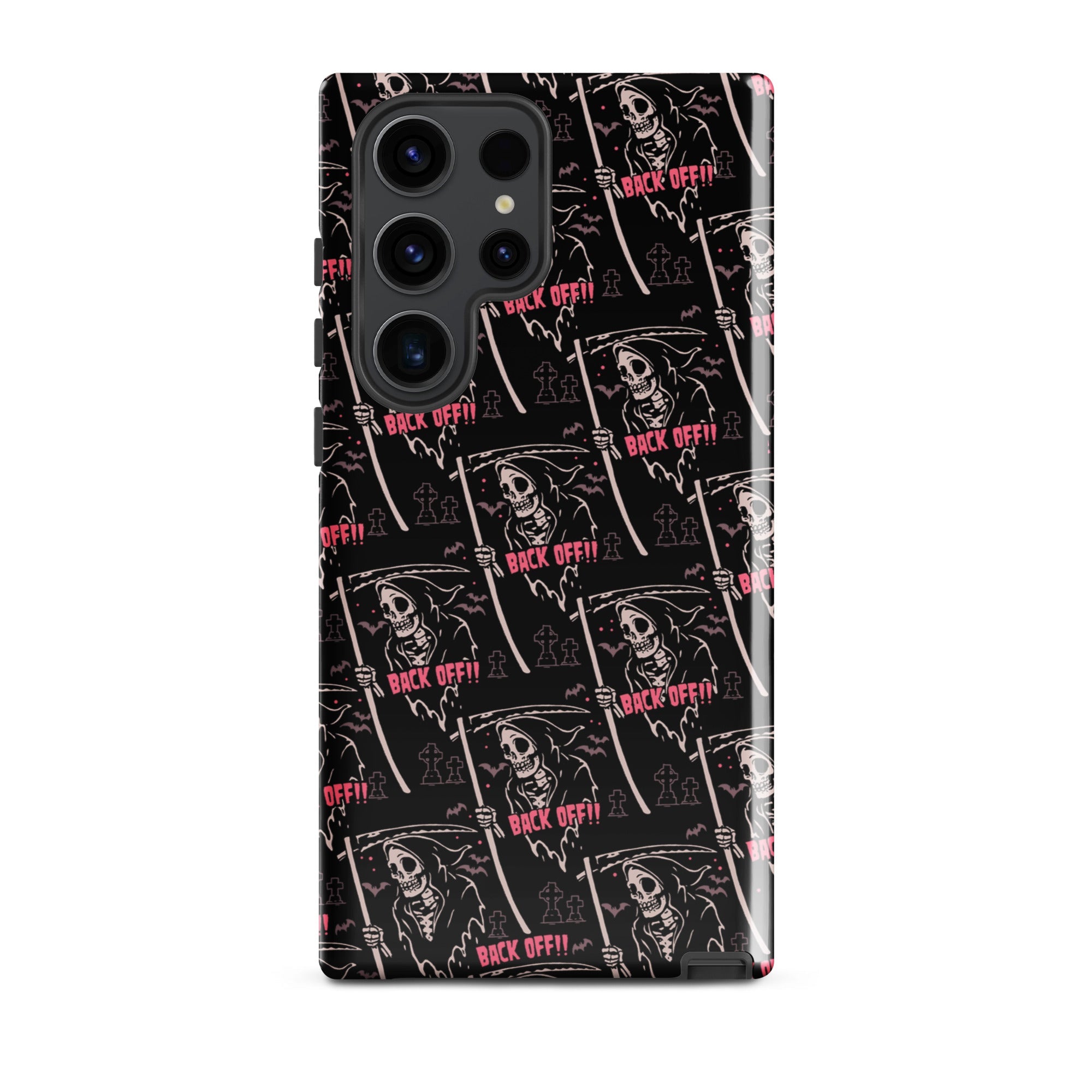 Murder Apparel Grim Reaper Back Off Samsung Case