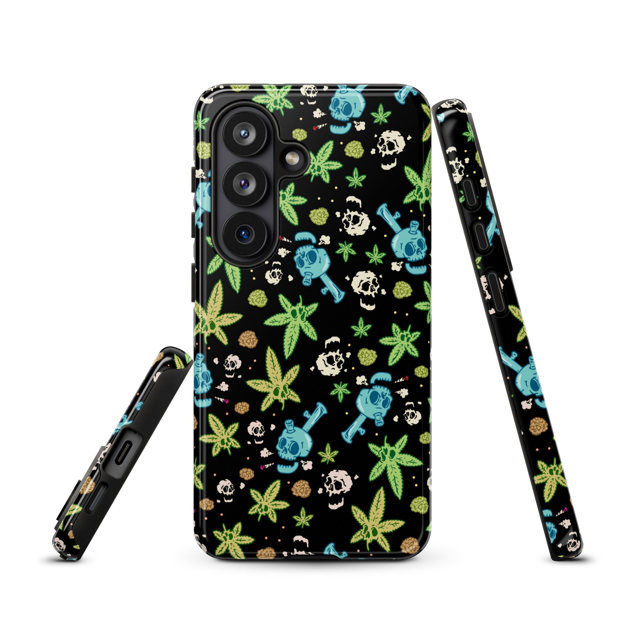 Murder Apparel Weed And Skulls Samsung Case