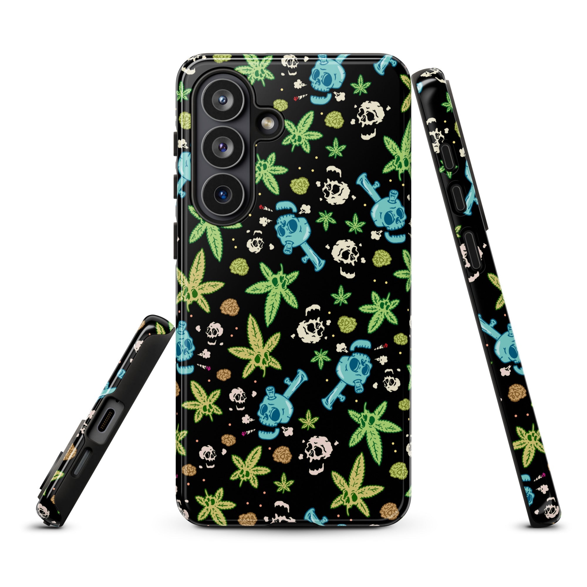 Murder Apparel Weed And Skulls Samsung Case