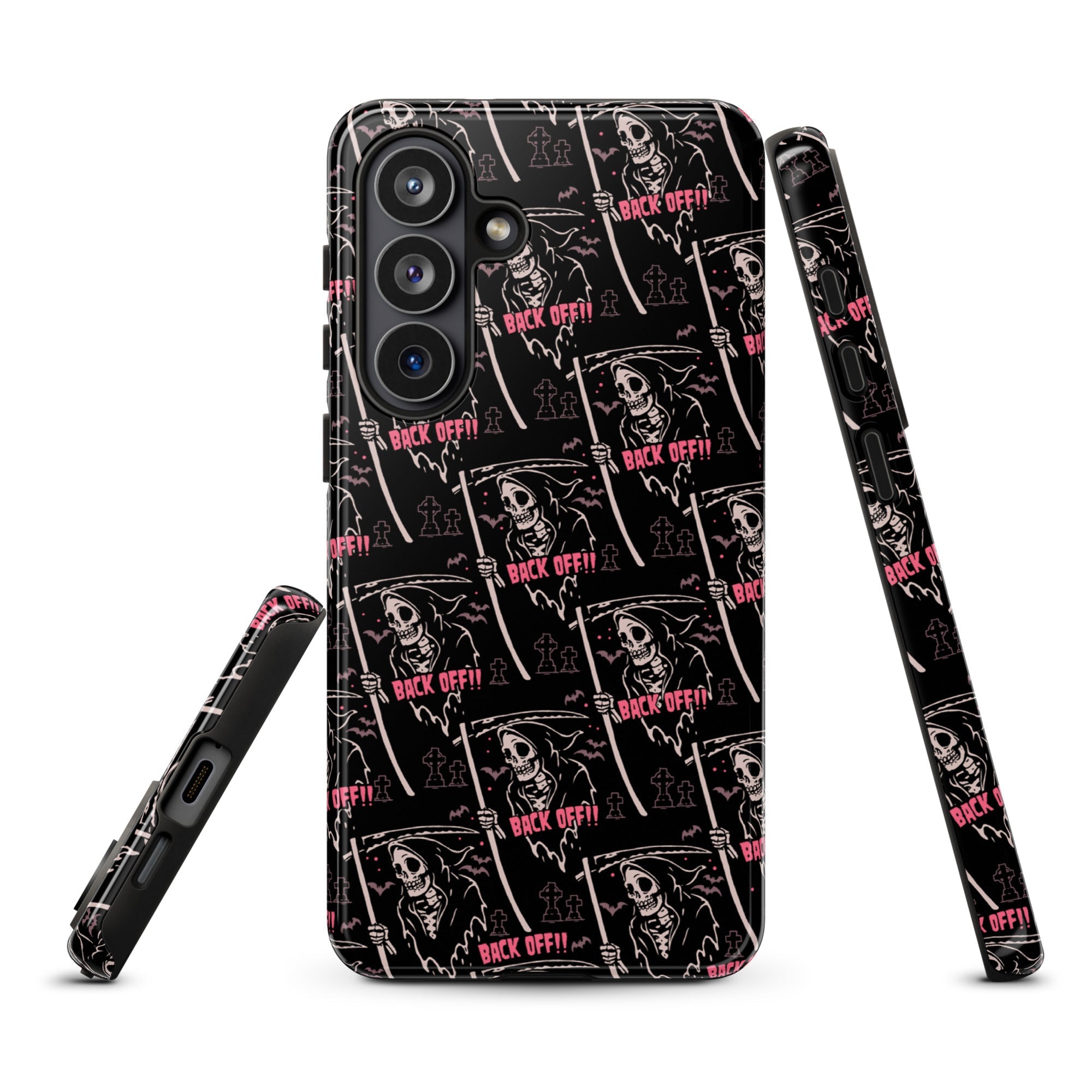 Murder Apparel Grim Reaper Back Off Samsung Case