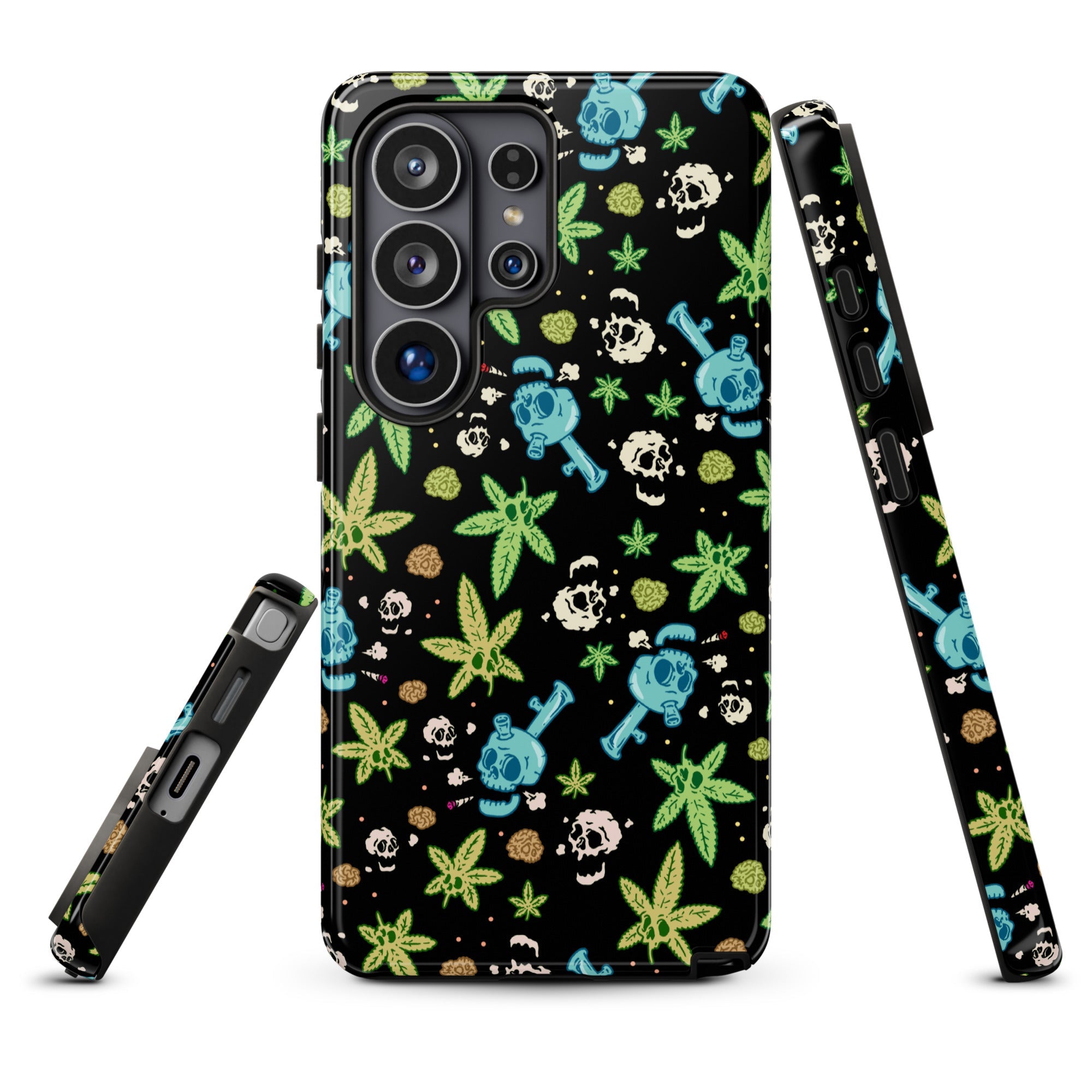 Murder Apparel Weed And Skulls Samsung Case
