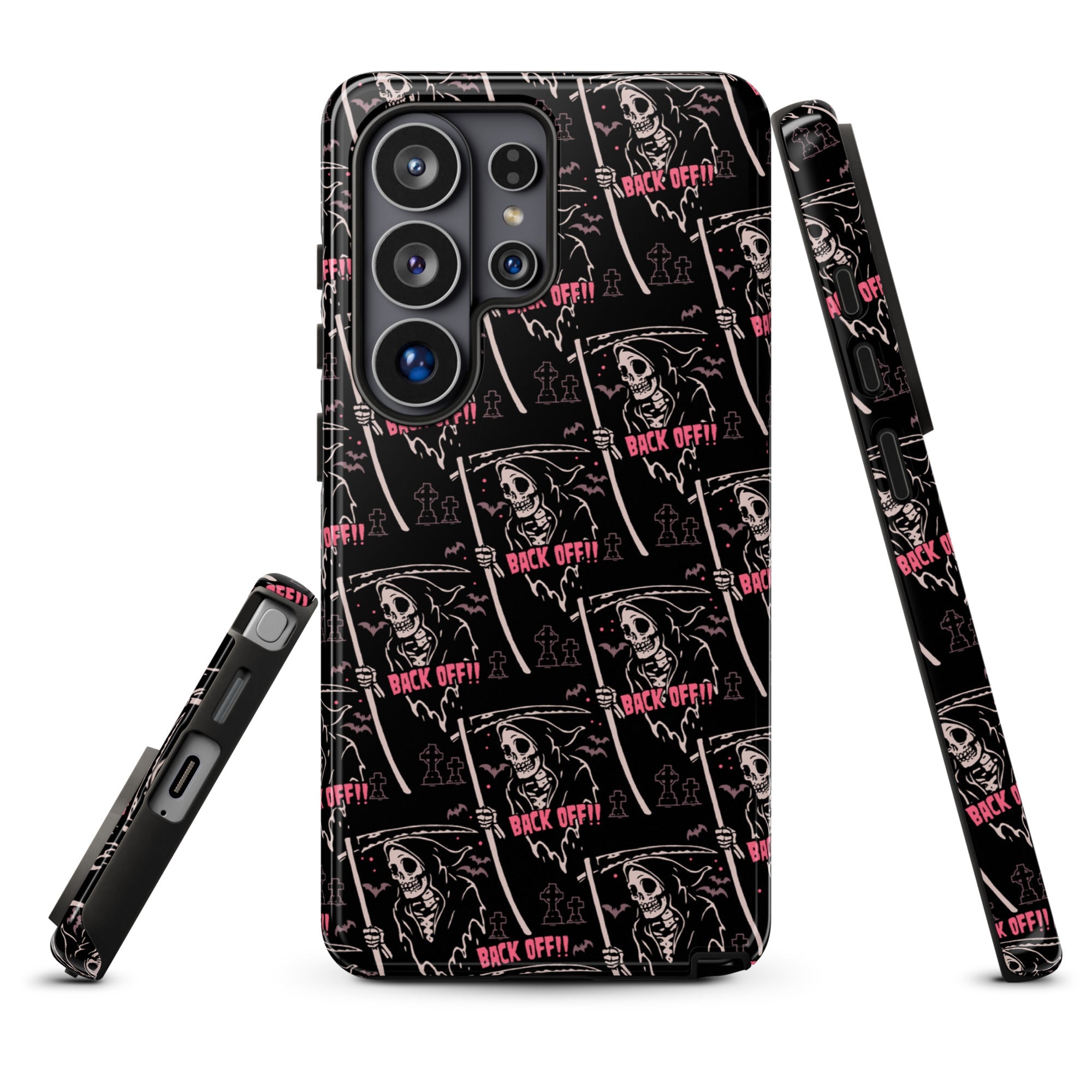 Murder Apparel Grim Reaper Back Off Samsung Case