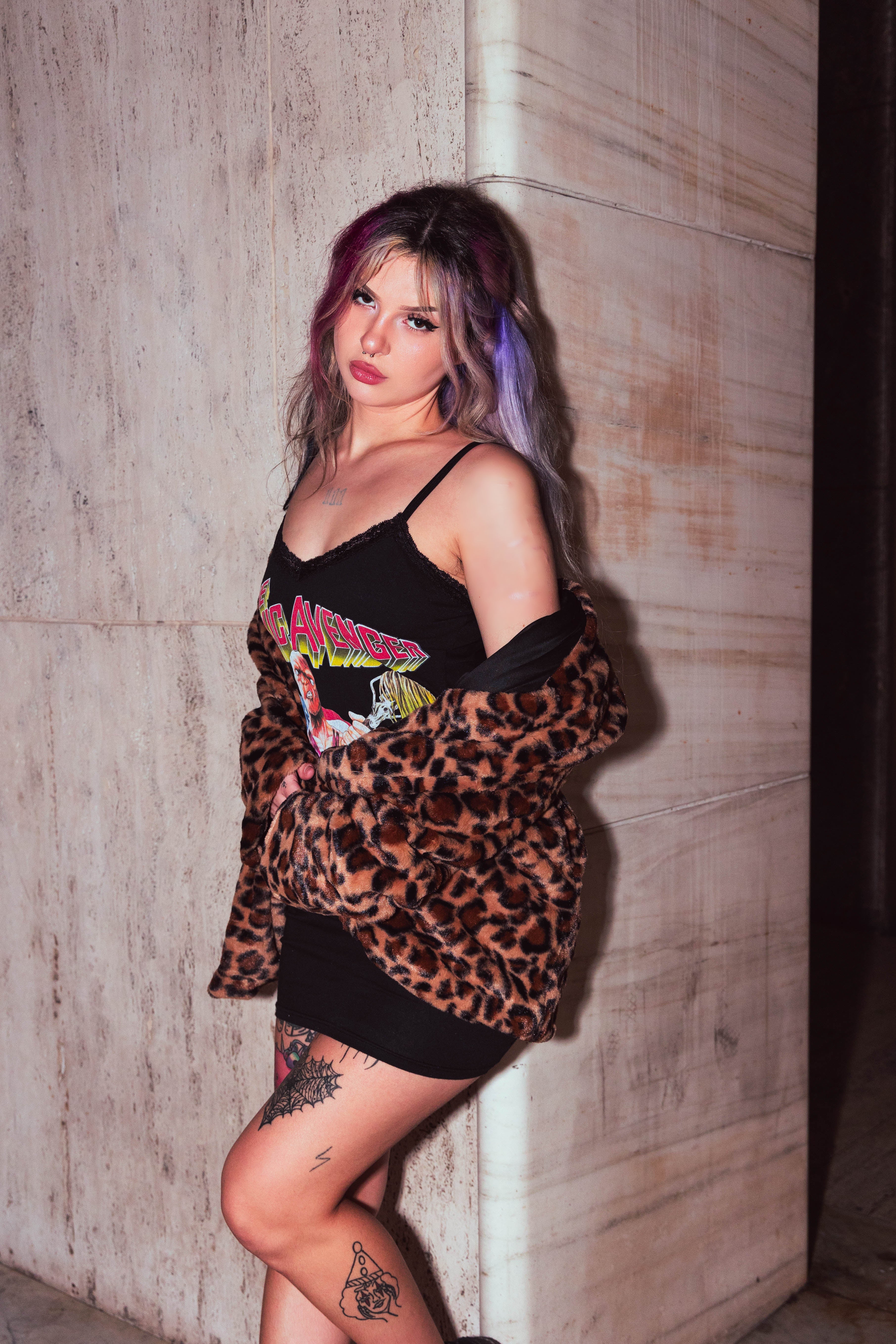 Vera's Eyecandy Toxic Avenger Lace Strap Dress