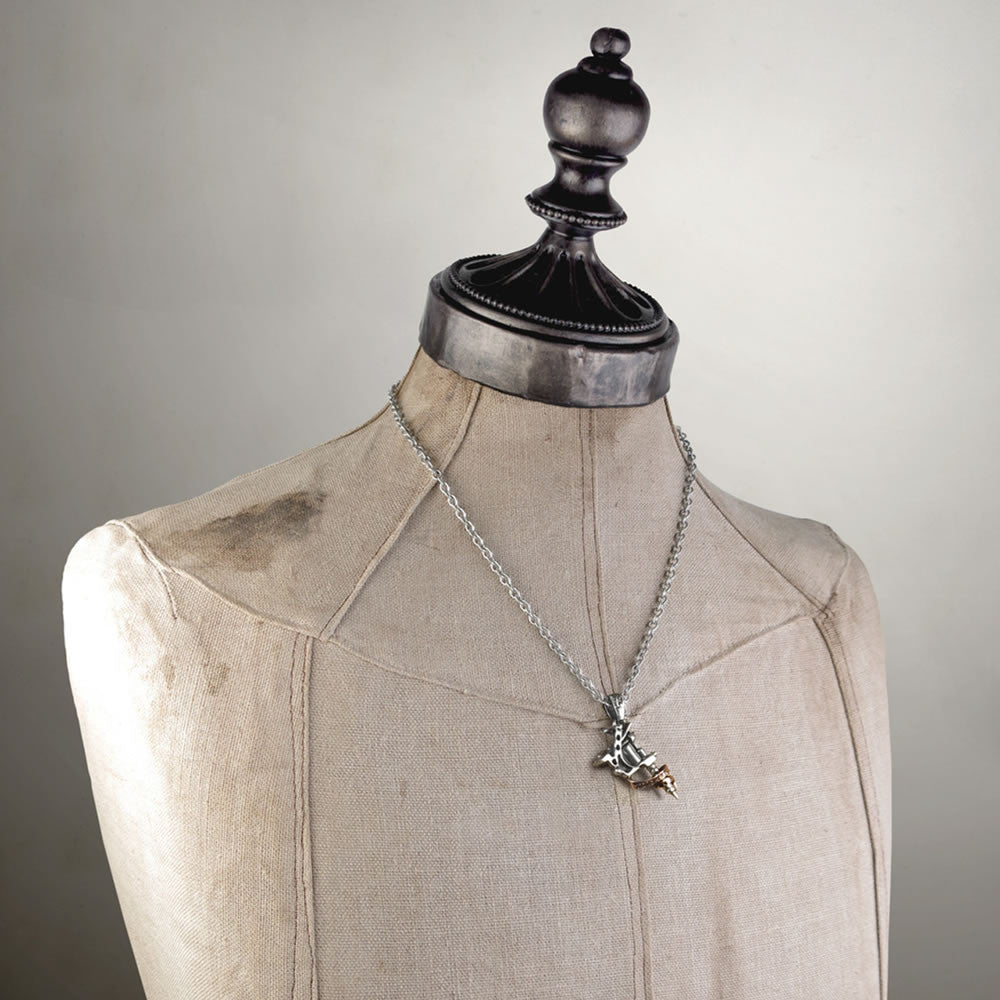 Alchemy Gothic Tattoo Gun Machine Pendant ULP9