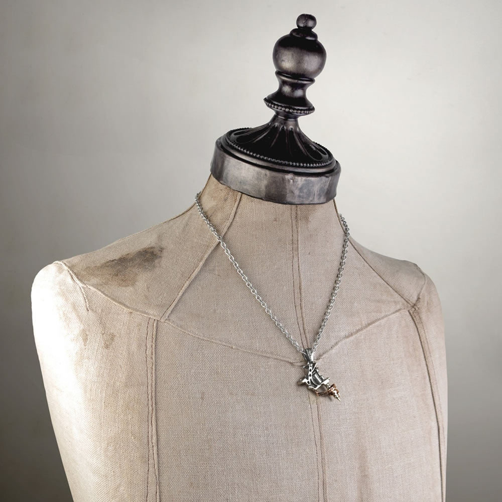 Alchemy Gothic Tattoo Gun Machine Pendant ULP9