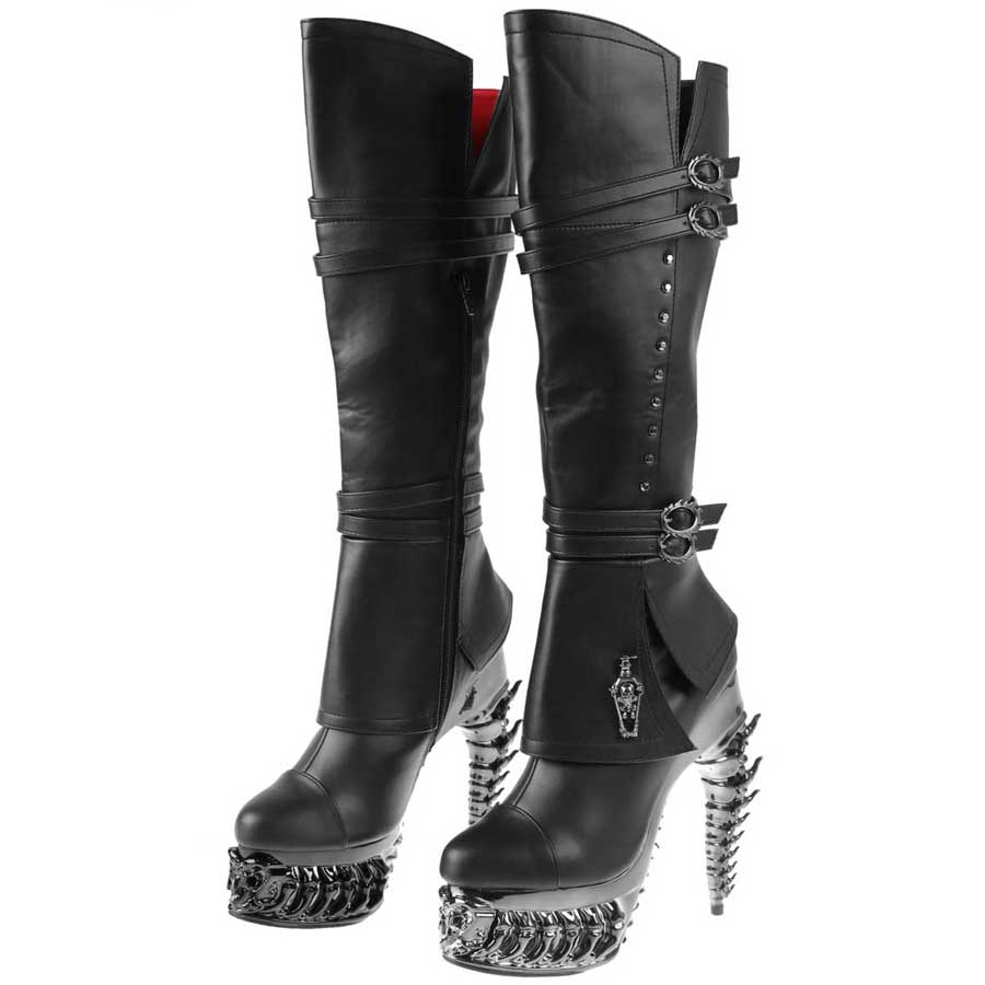Hades + Alchemy UNDERTAKER Knee High Boots 5" Heel
