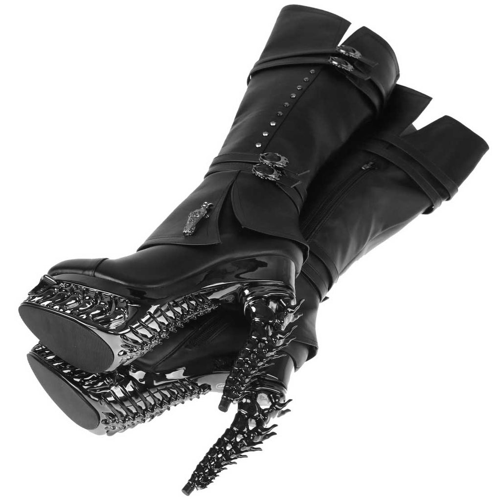 Hades + Alchemy UNDERTAKER Knee High Boots 5" Heel