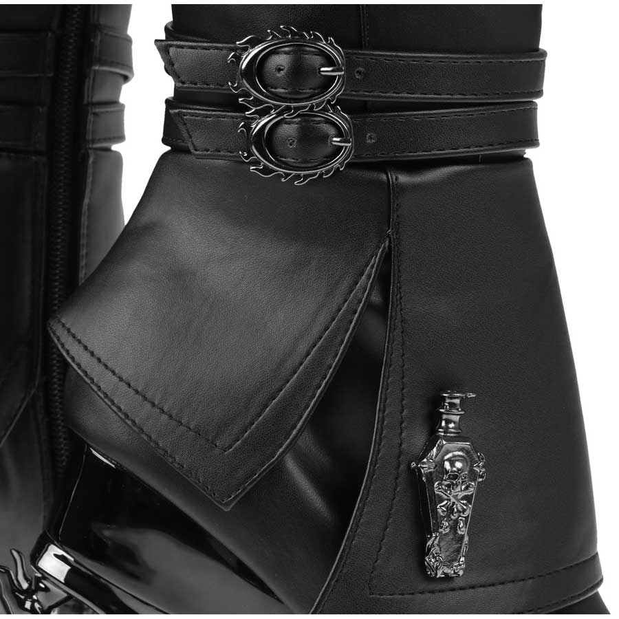 Hades + Alchemy UNDERTAKER Knee High Boots 5" Heel