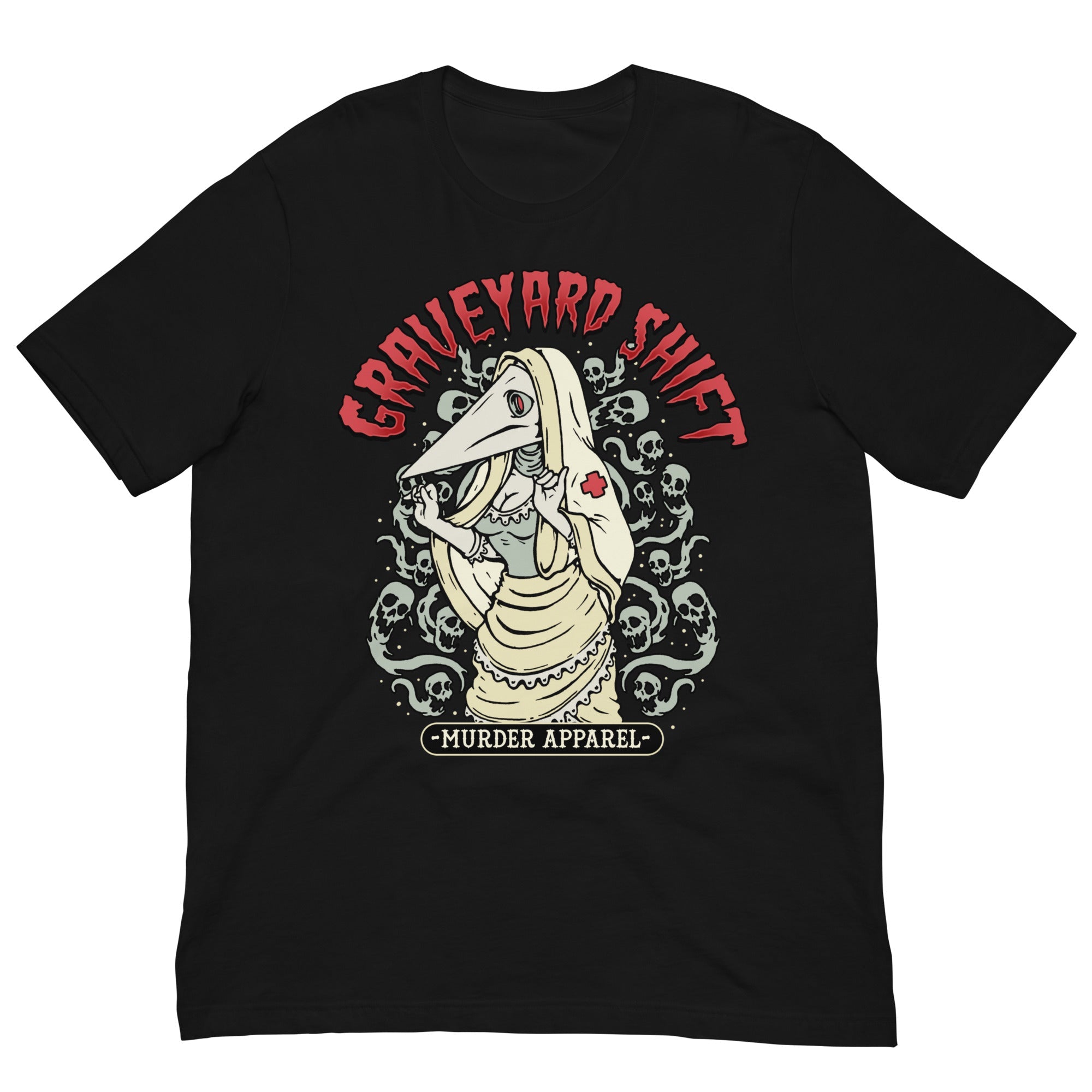 Murder Apparel Plague Nurse Graveyard Shift T-Shirt