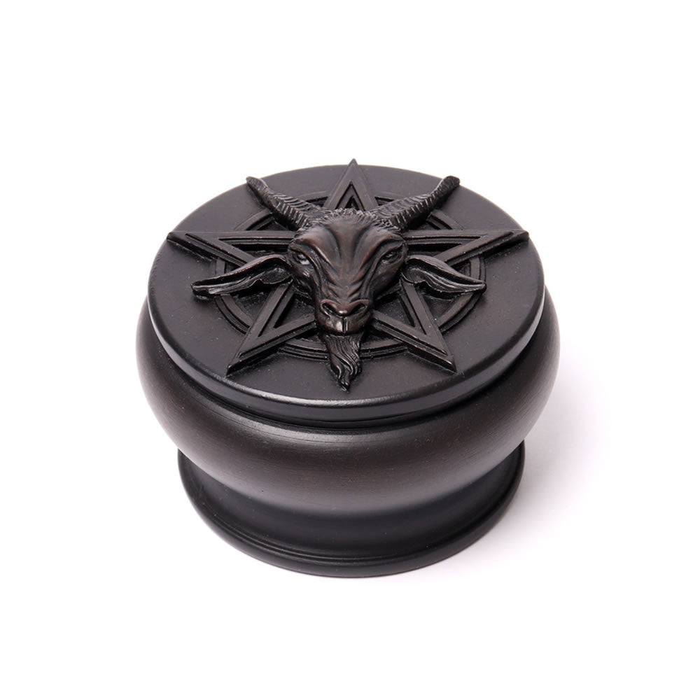 Alchemy Gothic Baphomet Trinket & Jewelry Box V101