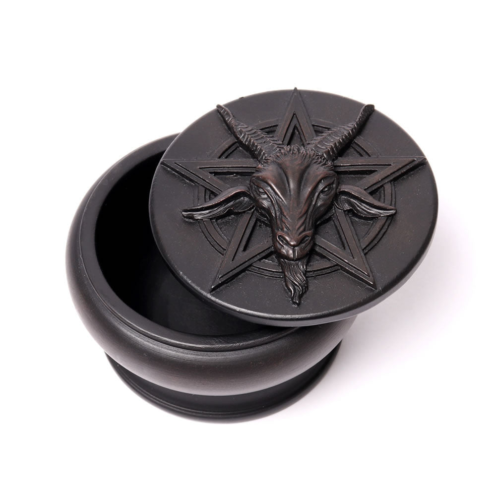 Alchemy Gothic Baphomet Trinket & Jewelry Box V101