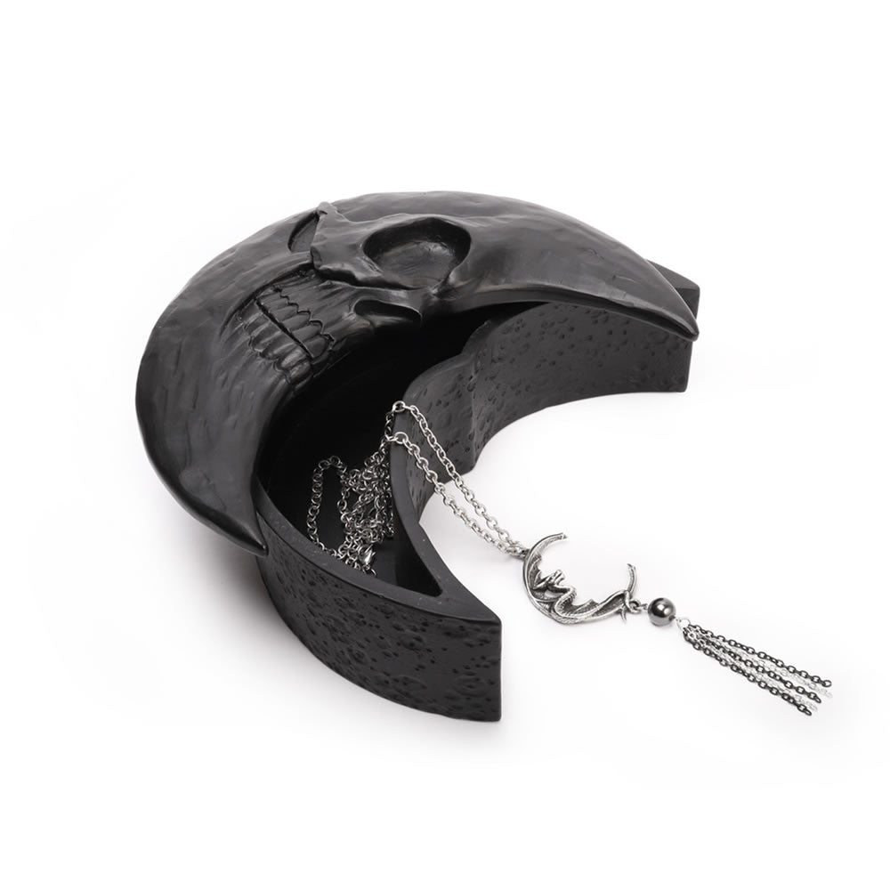 Skull Moon Trinket & Jewelry Box - Black