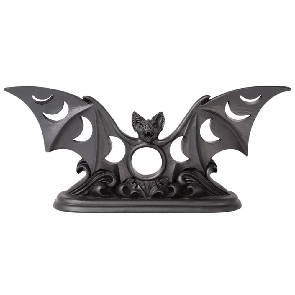 Alchemy Gothic Lunaeca Bat Tea Light Candle Holder V112