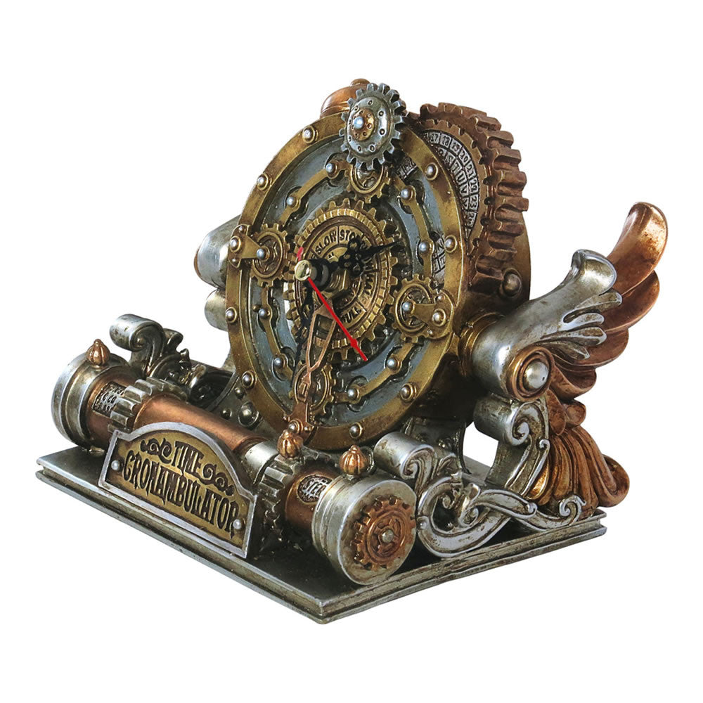 Alchemy Gothic Time Chronambulator Steampunk Desk Clock V26