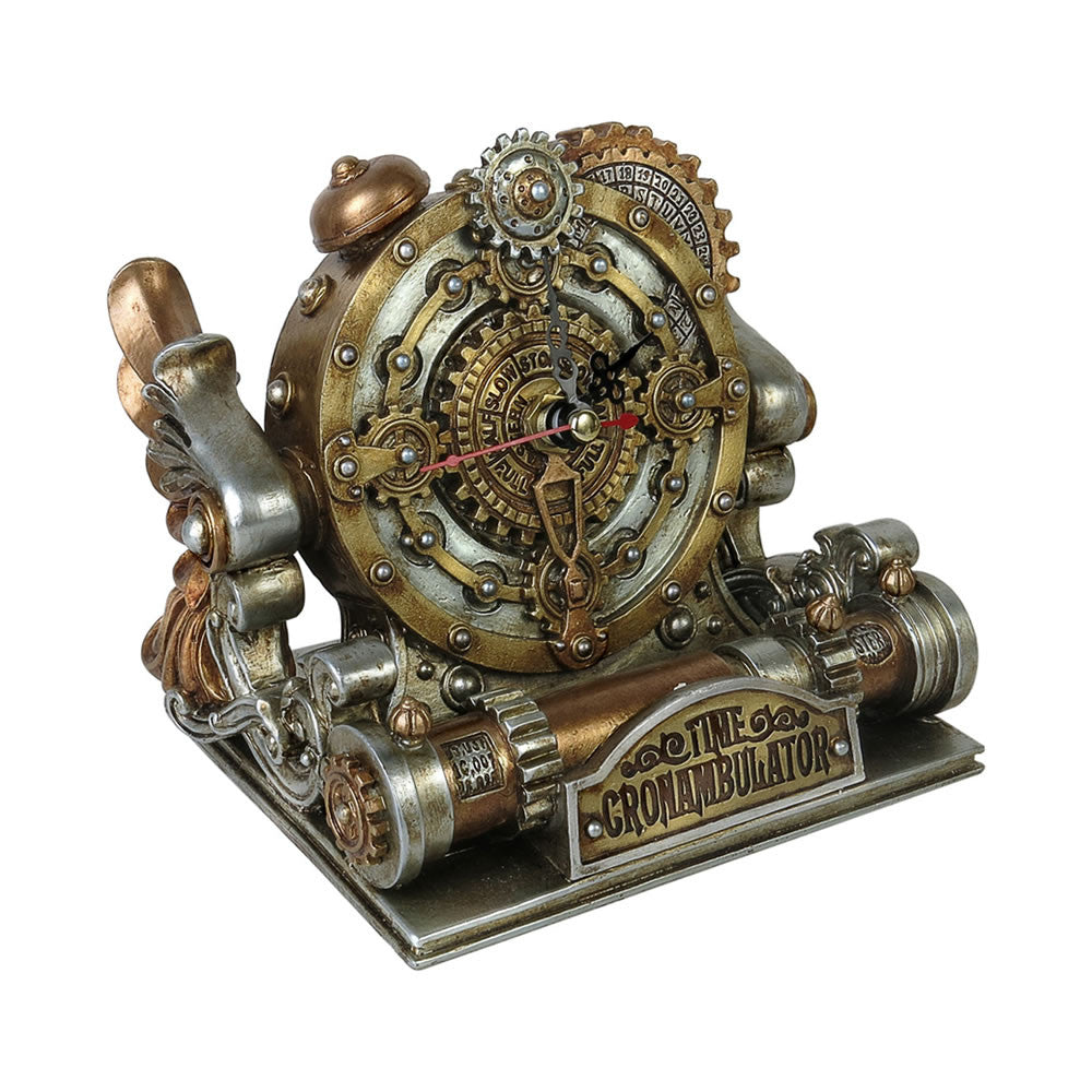 Alchemy Gothic Time Chronambulator Steampunk Desk Clock V26