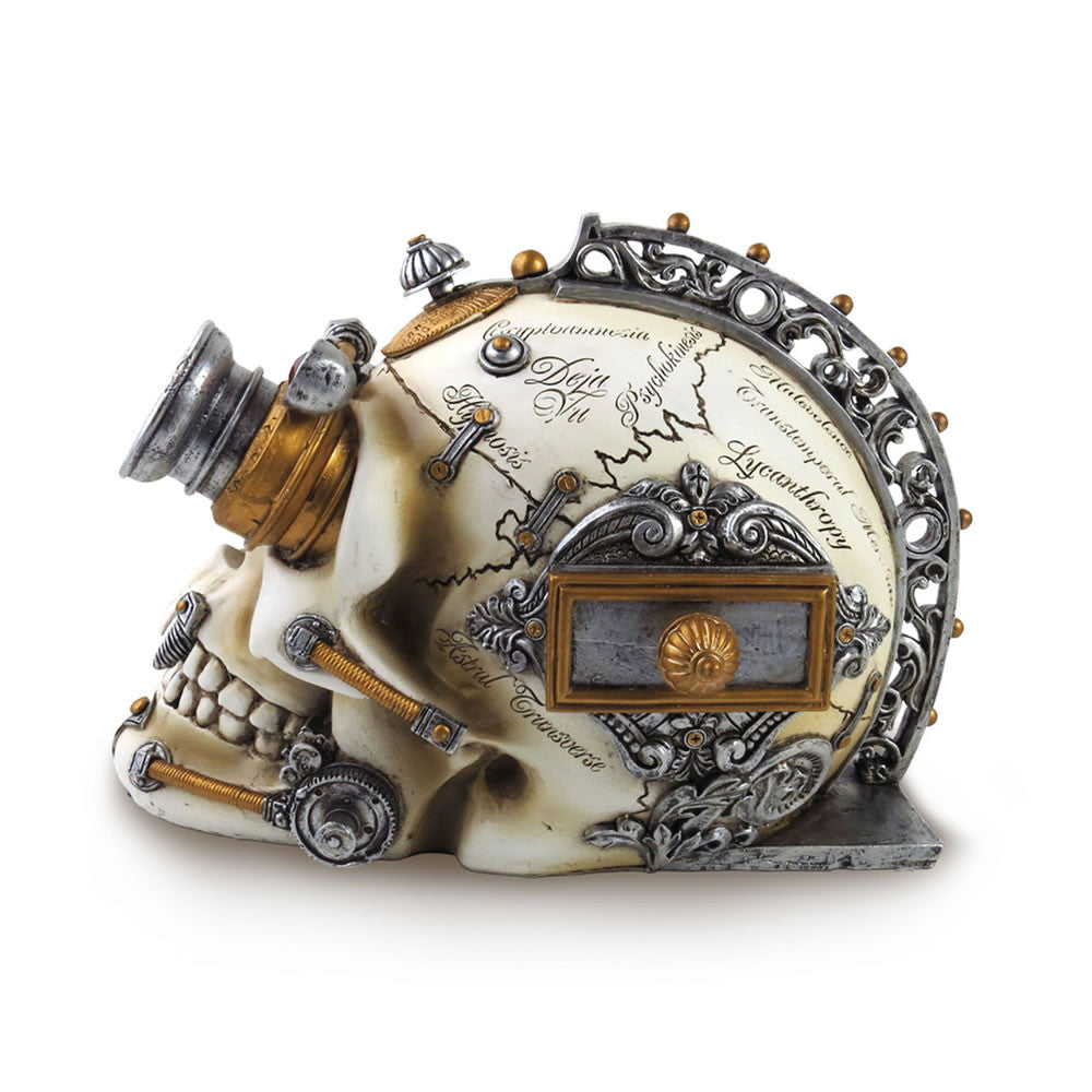 Alchemy Gothic Erasmus Darwin's Steam-Cerebrum Skull V4