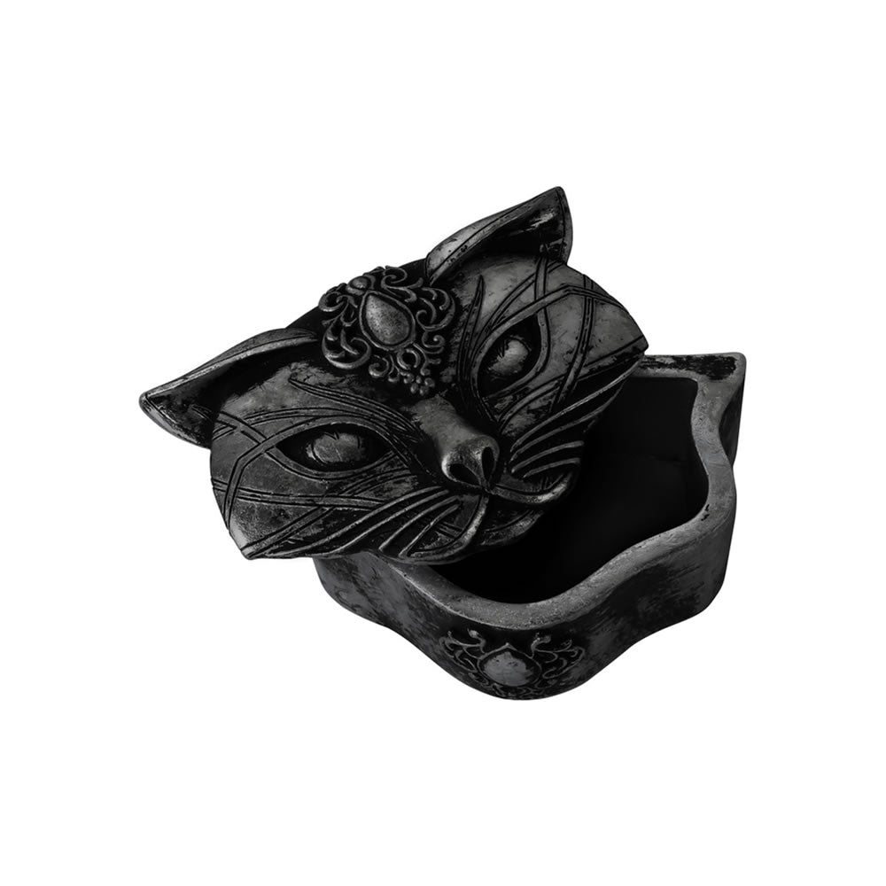 Sacred Cat Trinket & Jewelry Box - Black